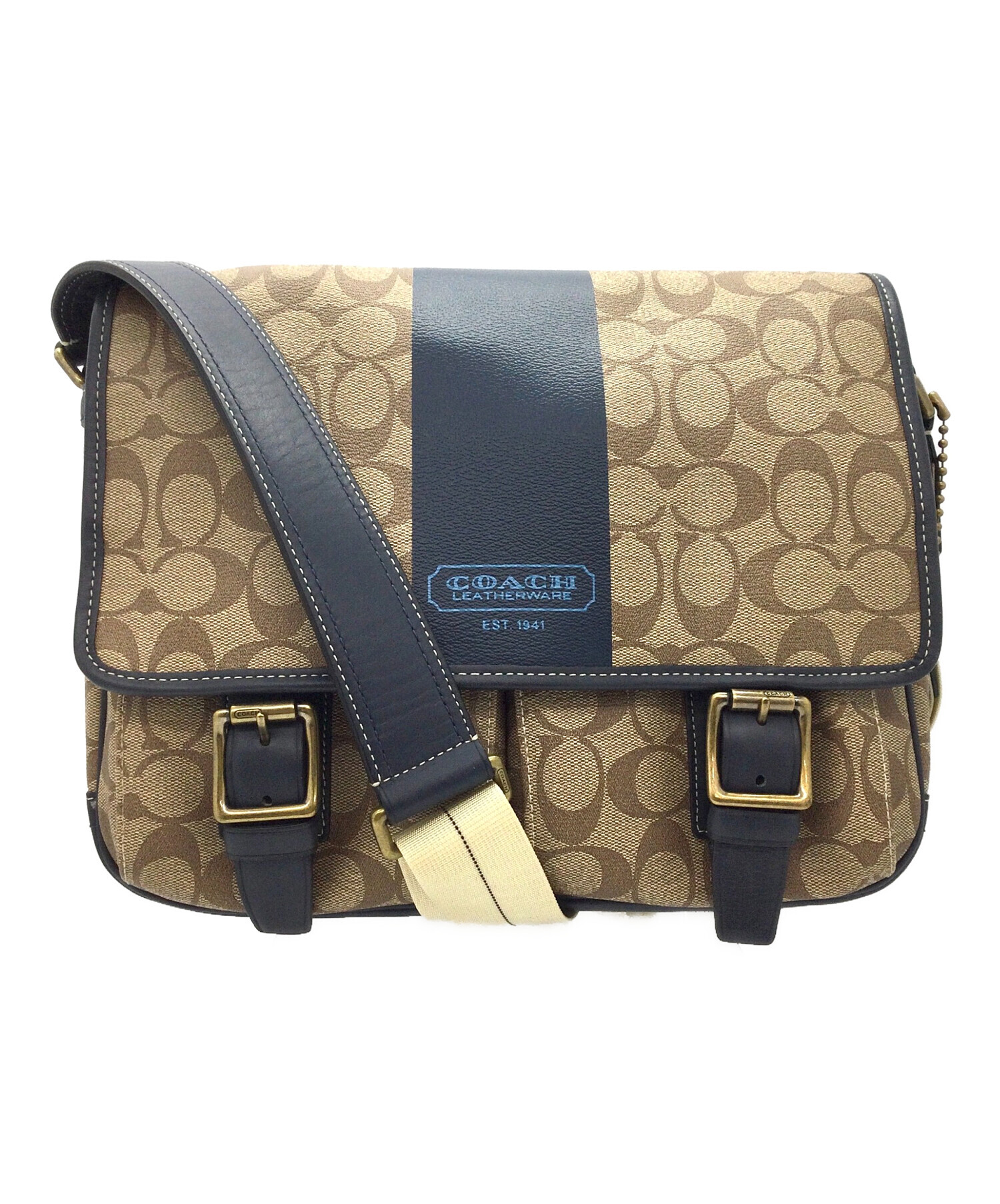 中古・古着通販】COACH (コーチ) ヘリテージ ストライプ ショルダー