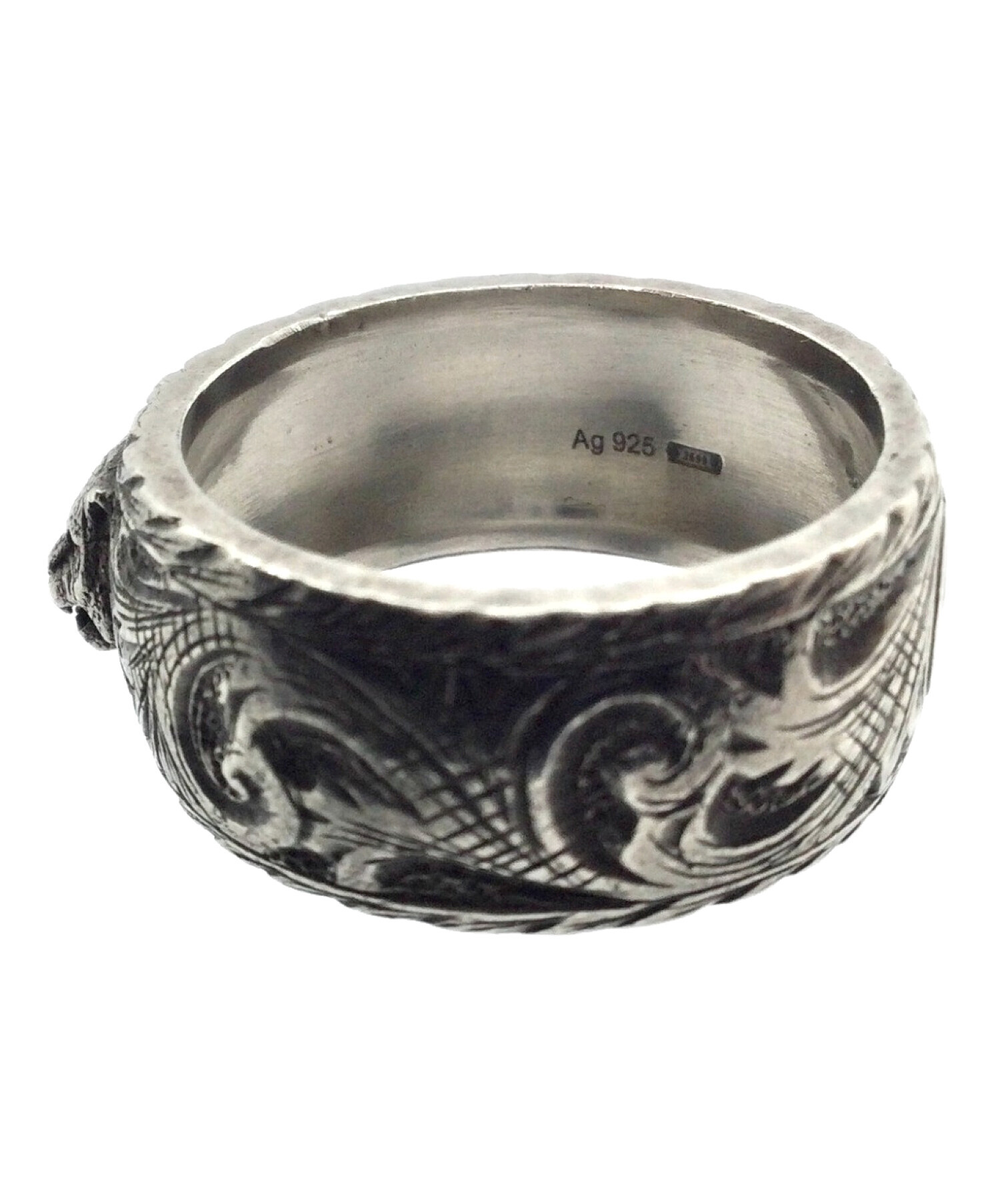 中古・古着通販】GUCCI (グッチ) アラベスク調リング シルバー サイズ