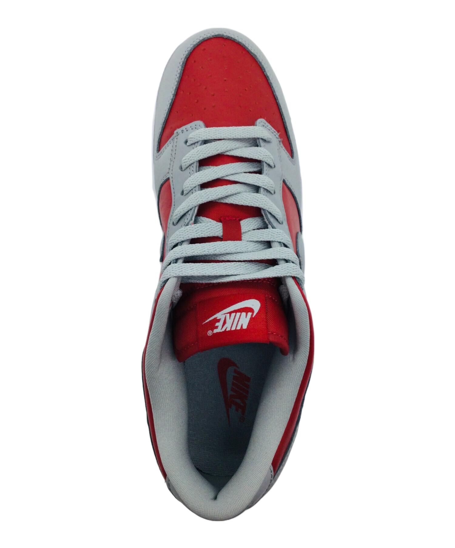中古・古着通販】NIKE (ナイキ) DUNK LOW グレー×レッド サイズ:US10 