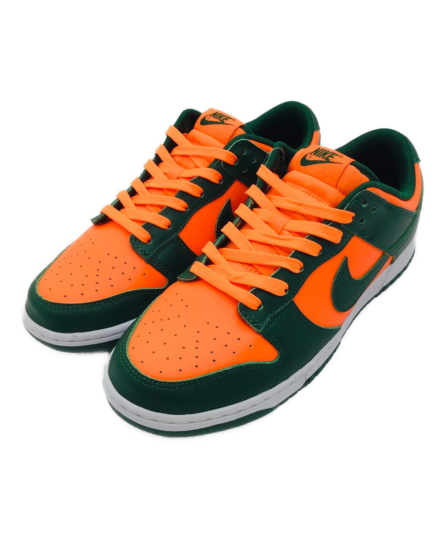 中古・古着通販】NIKE (ナイキ) DUNK LOW RETRO グリーン×オレンジ 