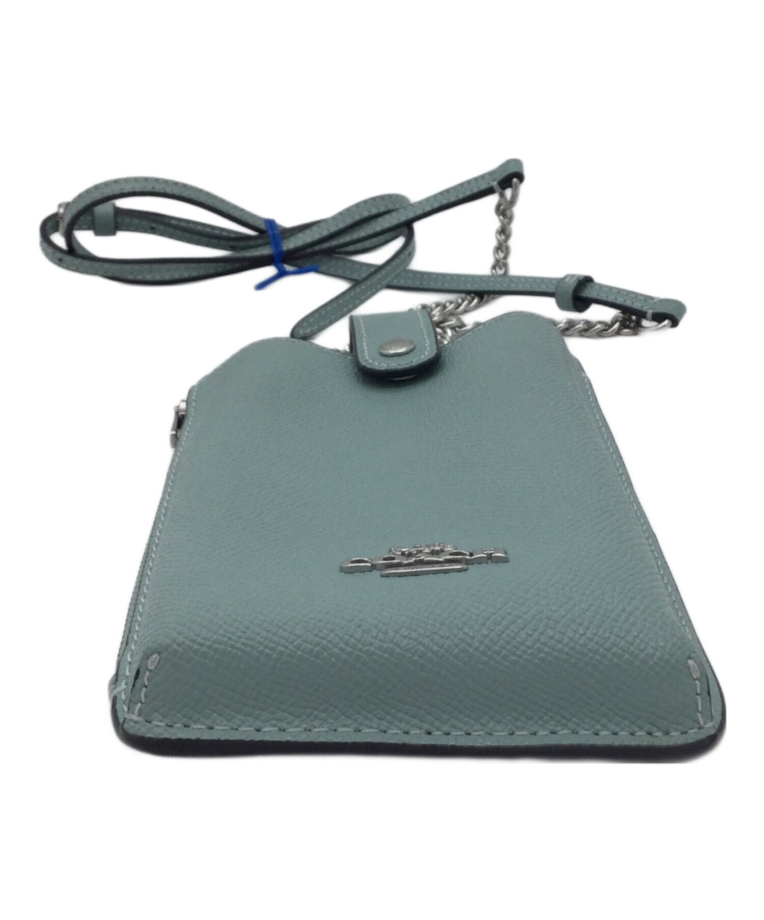 中古・古着通販】COACH (コーチ) スマホショルダーバッグ ブルー