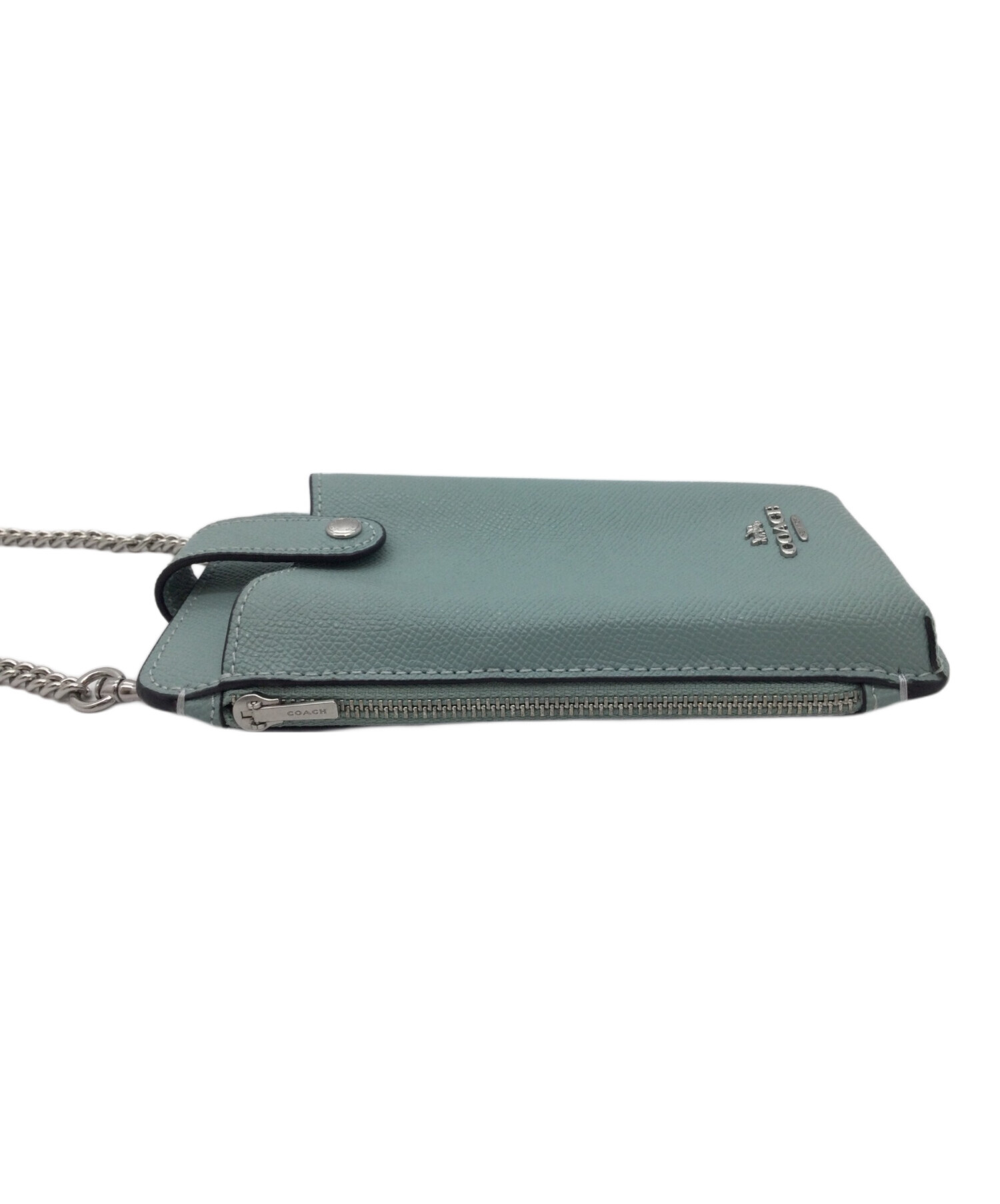 中古・古着通販】COACH (コーチ) スマホショルダーバッグ ブルー 