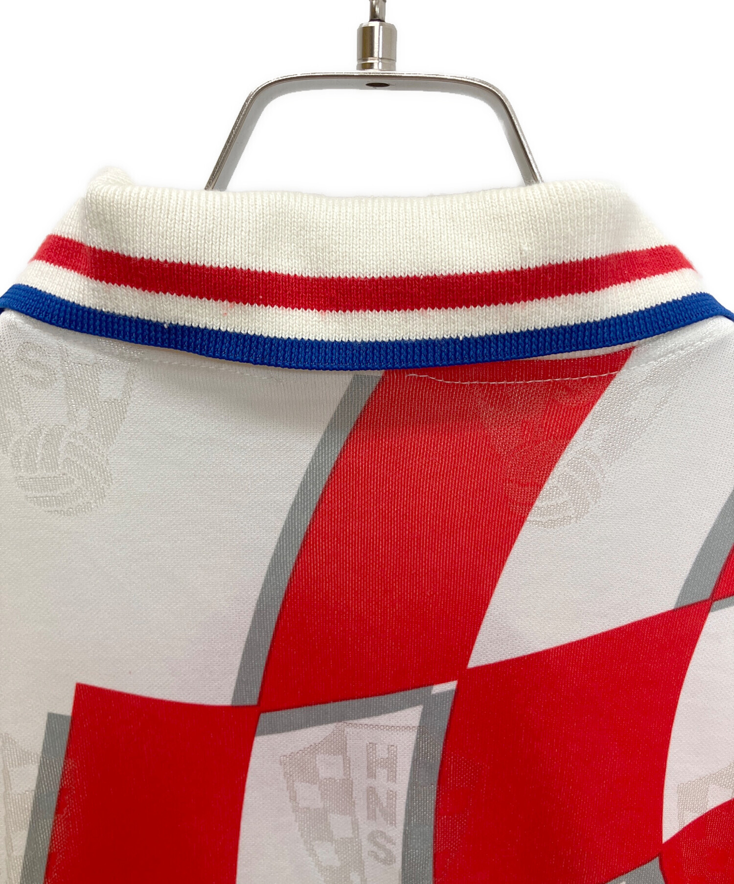 中古・古着通販】LOTTO (ロット) ゲームシャツ ホワイト×レッド サイズ