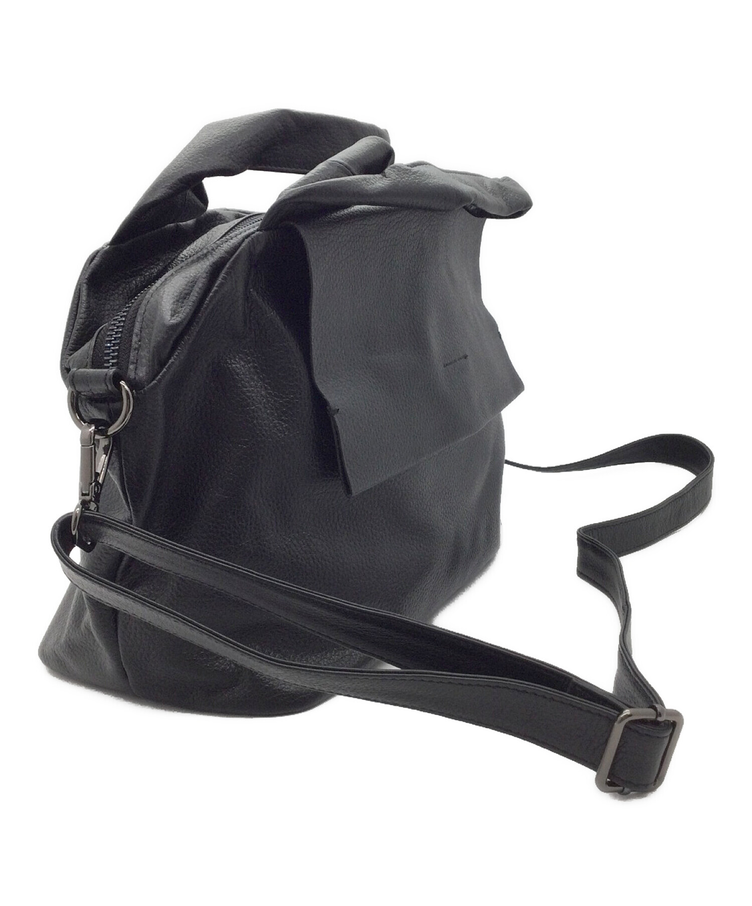 【値下げ】ear PAPILLONNER 2WAY 黒 ショルダーバッグ 中古・古着通販】ear PAPILLONNER (イアパピヨネ) 2WAYショルダー