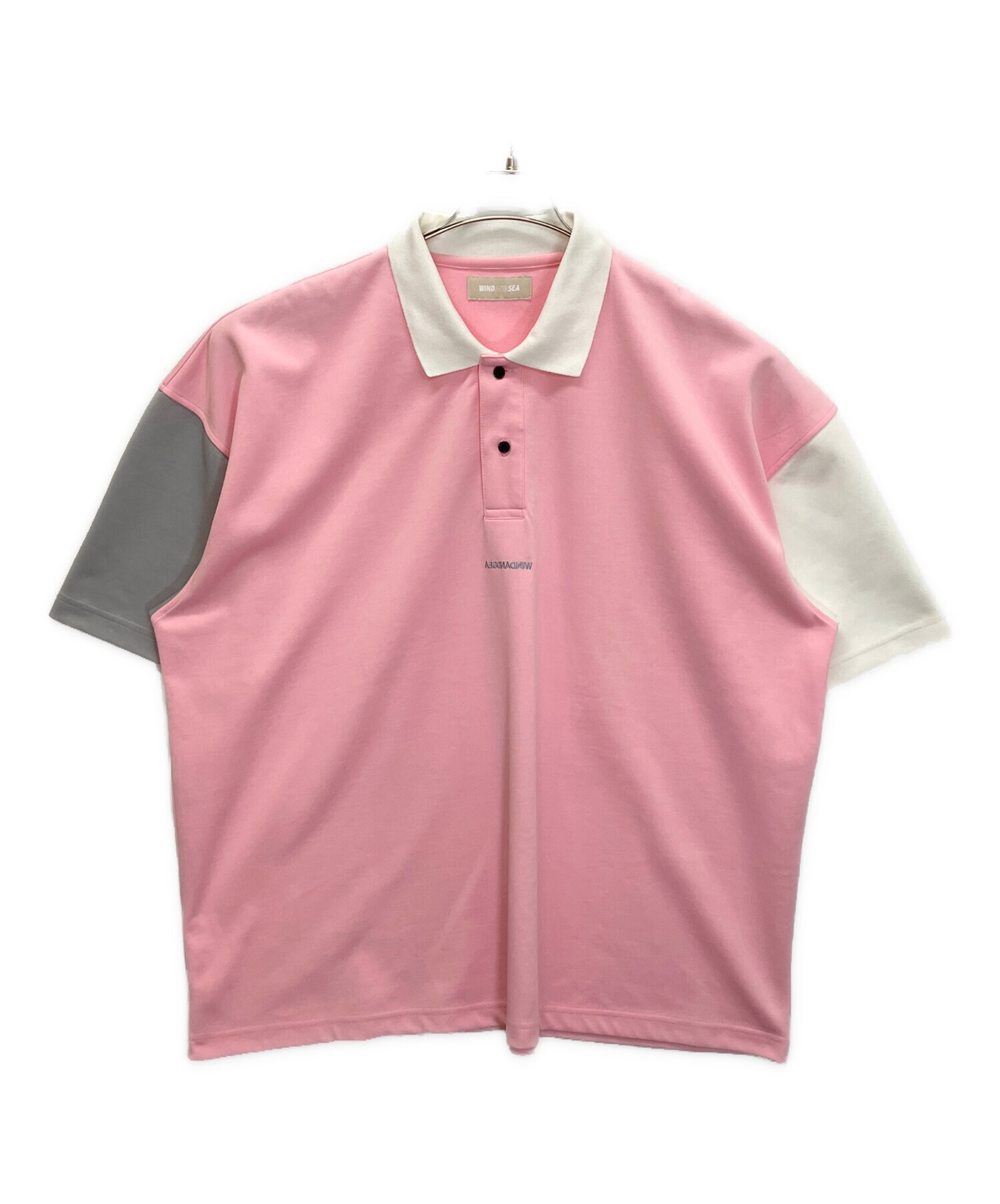 中古・古着通販】WIND AND SEA (ウィンダンシー) ポロシャツ ピンク