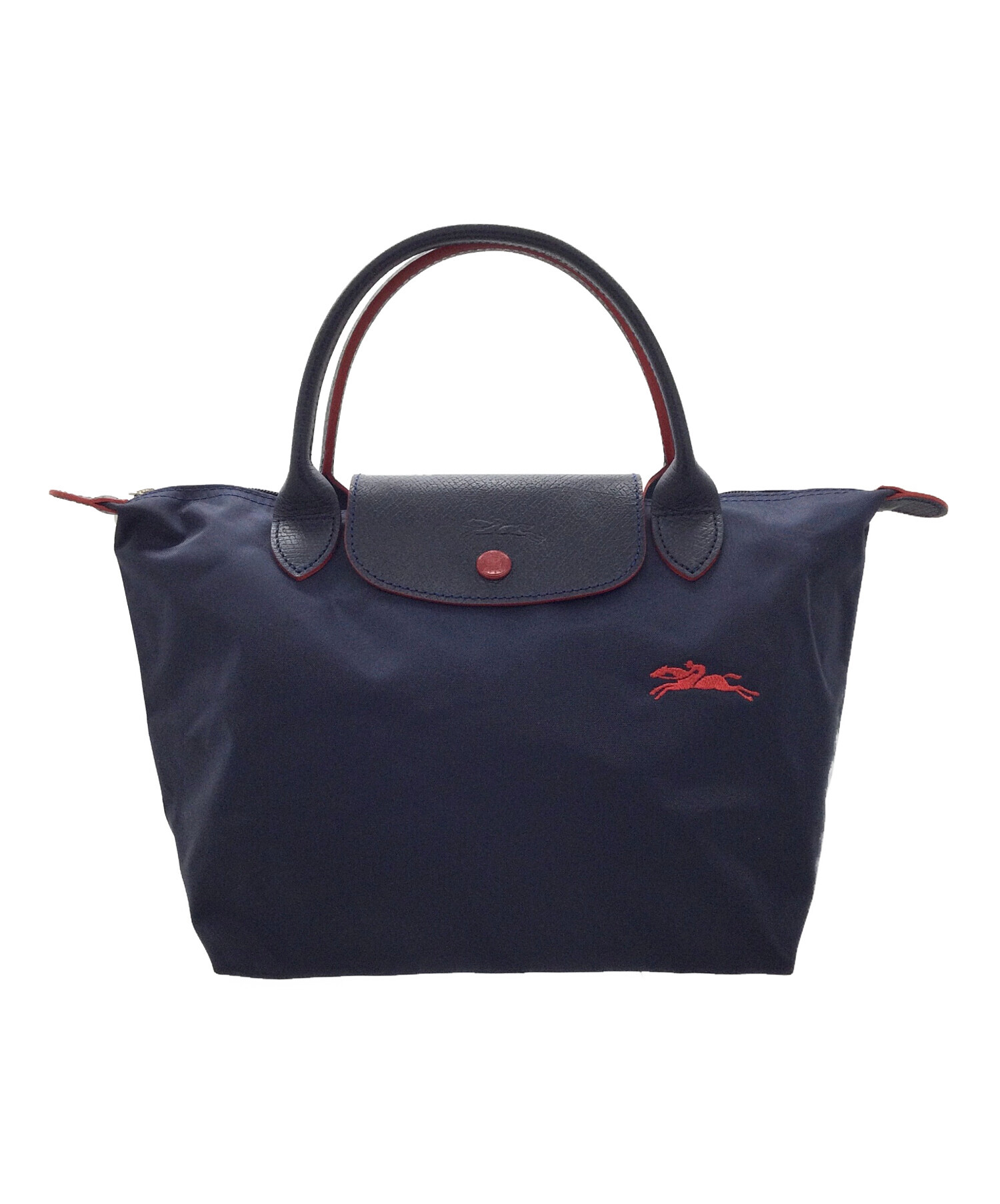 中古・古着通販】LONGCHAMP (ロンシャン) ハンドバッグ ネイビー 