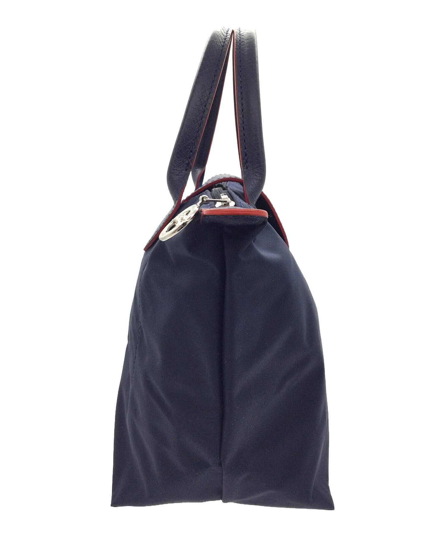 中古・古着通販】LONGCHAMP (ロンシャン) ハンドバッグ ネイビー 