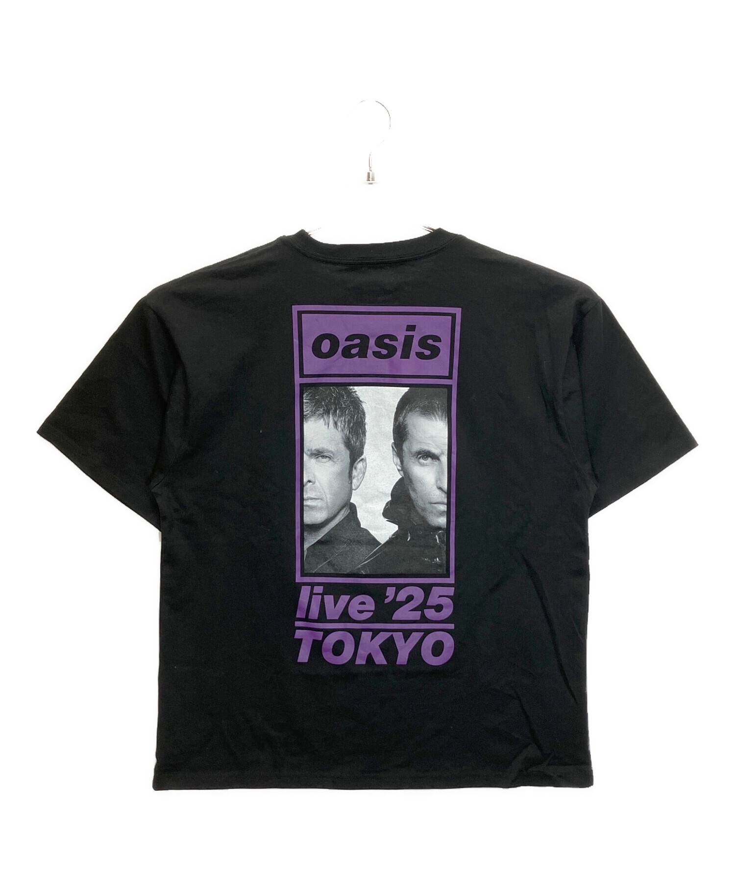 中古・古着通販】oasis (オアシス) バンドTシャツ ブラック×パープル