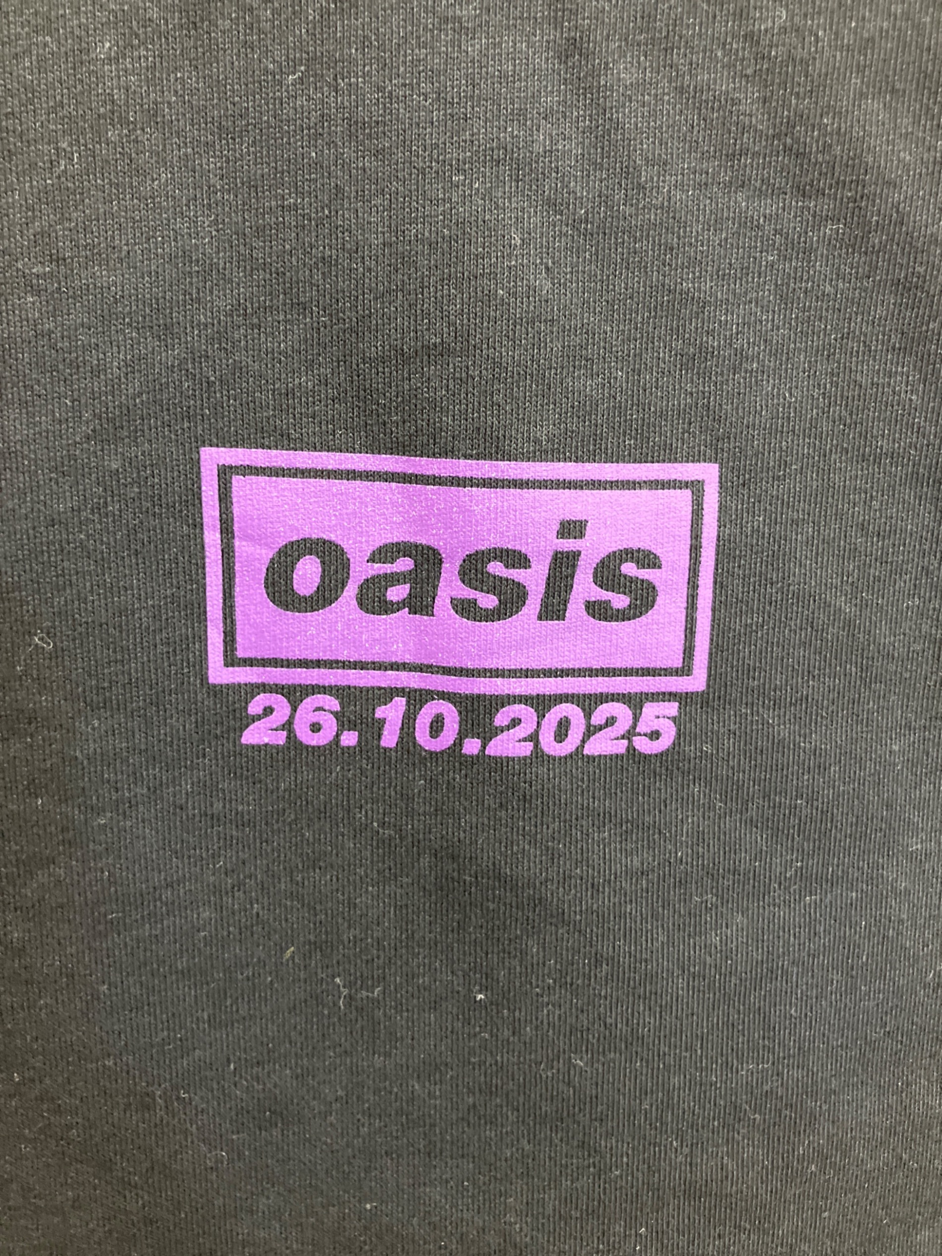 中古・古着通販】oasis (オアシス) バンドTシャツ ブラック×パープル