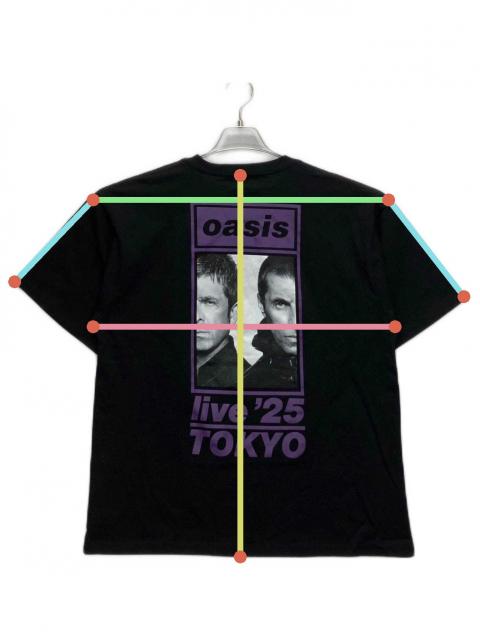 中古・古着通販】oasis (オアシス) バンドTシャツ ブラック×パープル