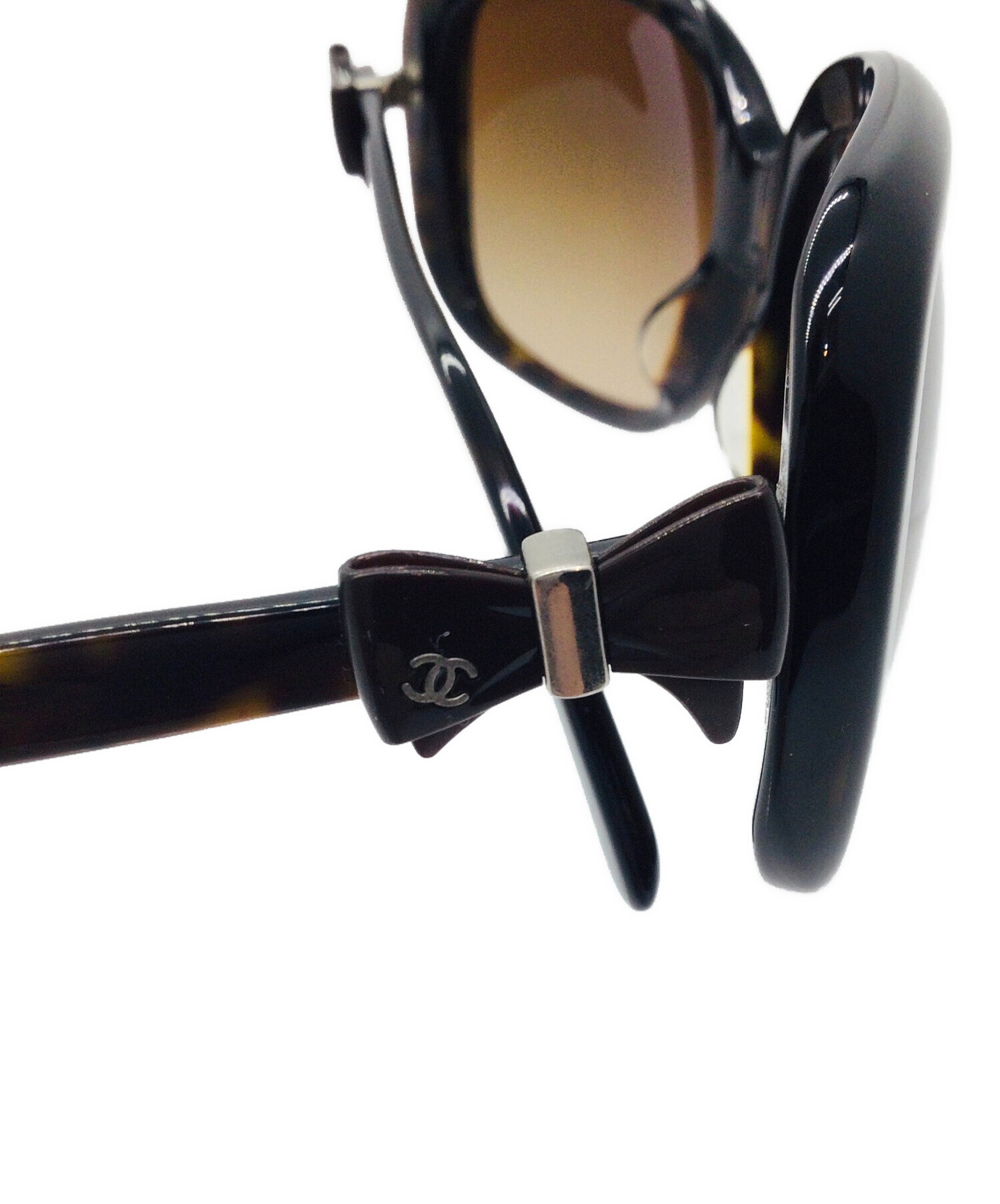 CHANEL リボンデザインサングラス ブラウンレンズ 付属品全有り SALE中 中古・古着通販】CHANEL (シャネル) サングラス ブラウン｜ブランド