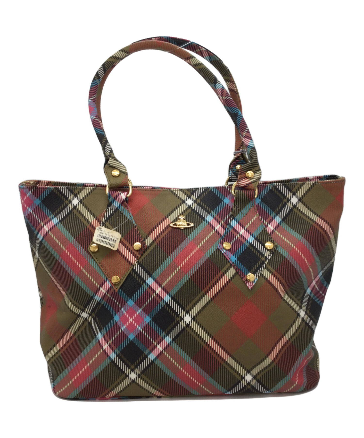 Vivienne Westwood チェック柄トートバッグ 中古・古着通販】Vivienne Westwood (ヴィヴィアンウエストウッド) PVC