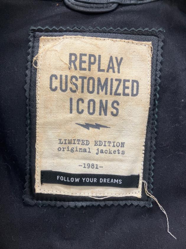【新品未使用】REPLEY(リプレイ)ライダースジャケット XS 中古・古着通販】REPLAY (リプレイ) ライダースジャケット ブラック