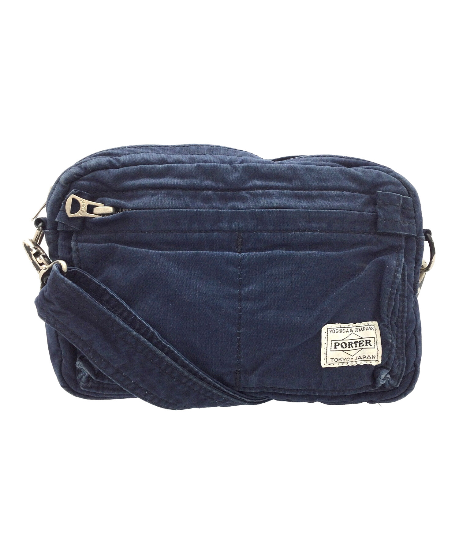 中古・古着通販】PORTER (ポーター) ショルダーバッグ ブルー 