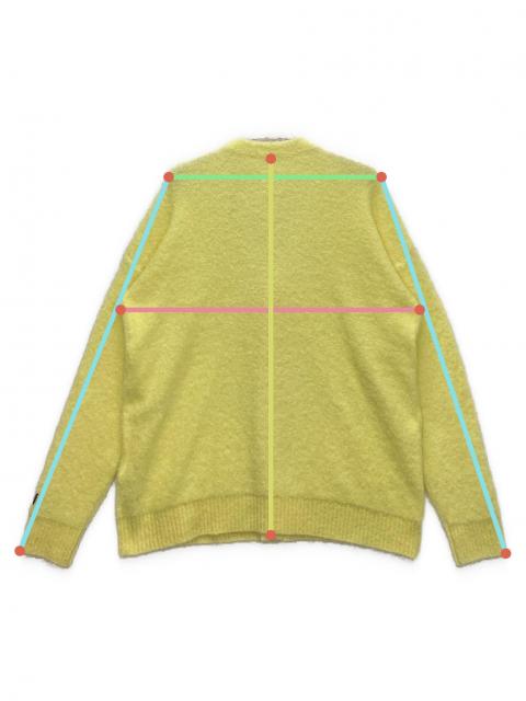 中古・古着通販】LEVI'S (リーバイス) 厚手カーディガン イエロー