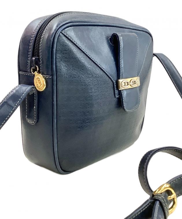 GUCCI グッチ ショルダーバッグ  青 【古着】【中古】【送料無料】 中古・古着通販】GUCCI (グッチ) インターロッキング ショルダー