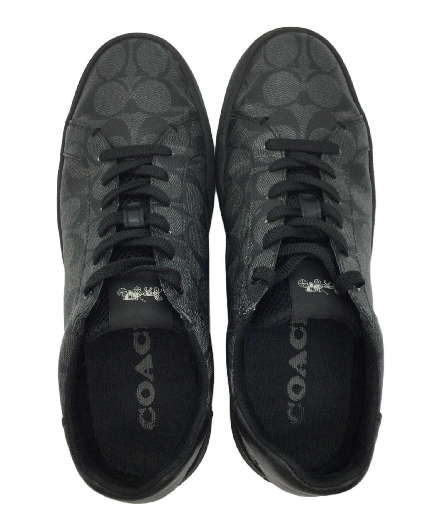 中古・古着通販】COACH (コーチ) スニーカー ブラック サイズ:US9