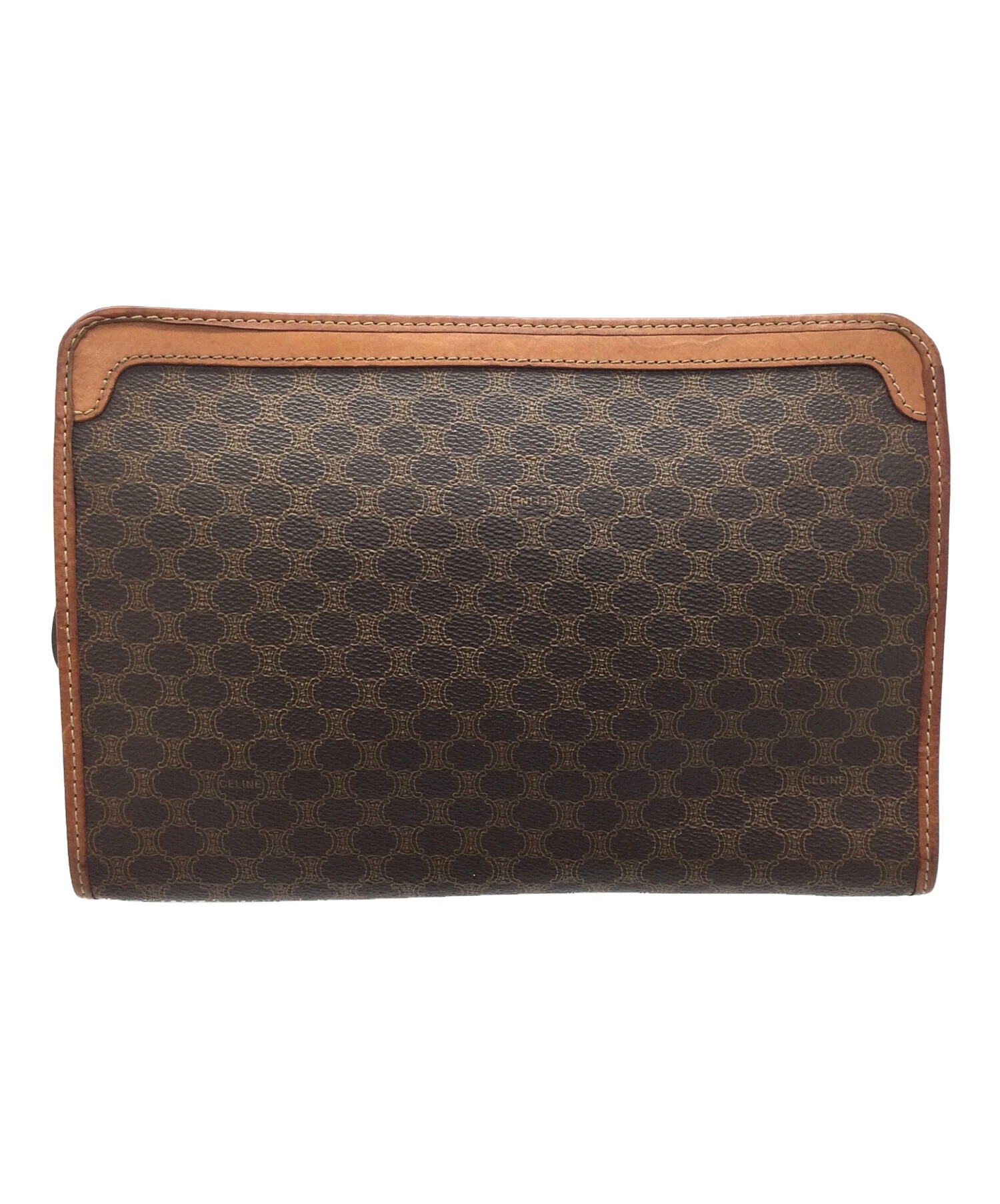 中古・古着通販】CELINE (セリーヌ) クラッチバッグ ブラウン