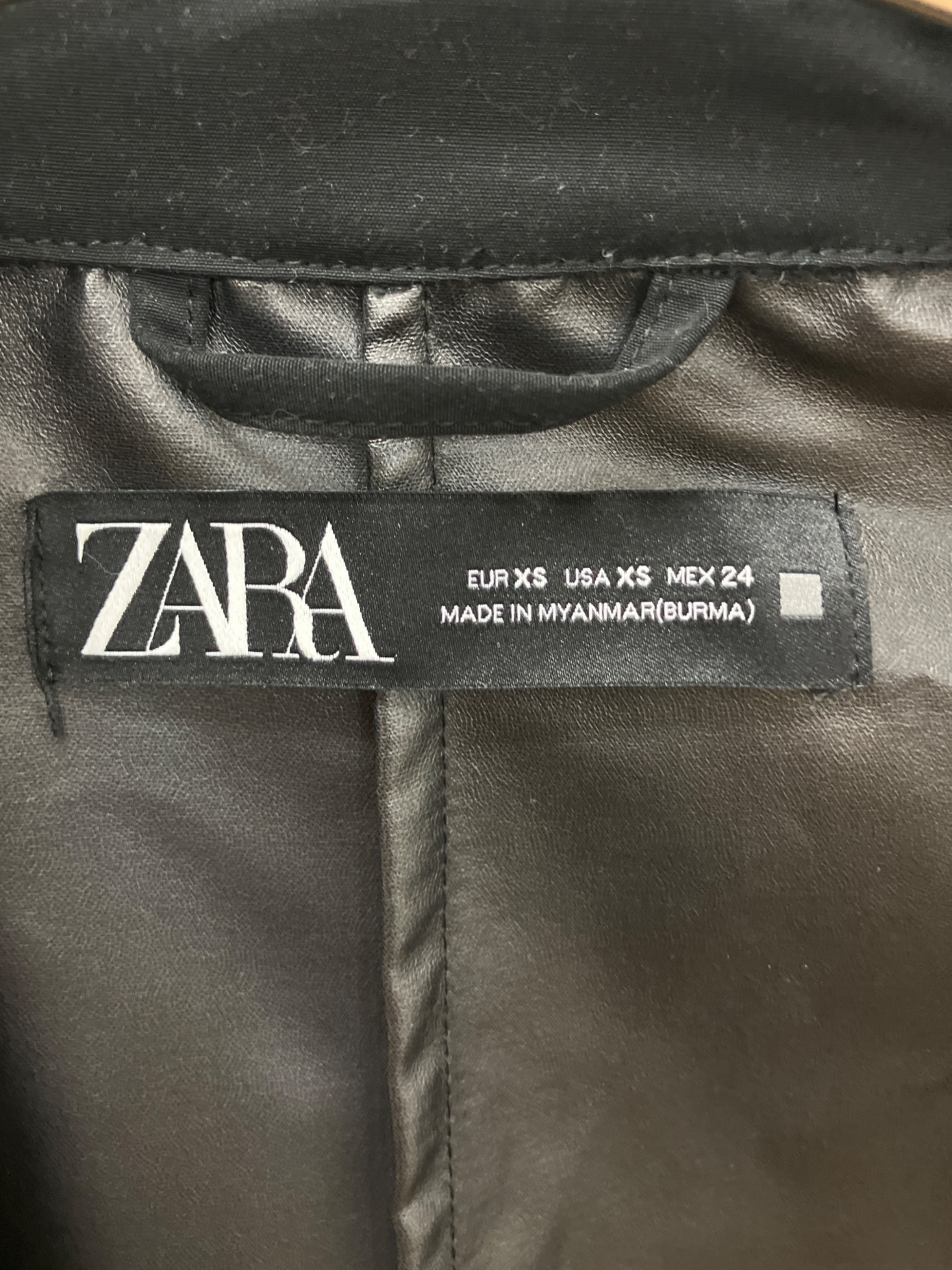 中古・古着通販】ZARA (ザラ) チェスターコート ブラック サイズ:XS