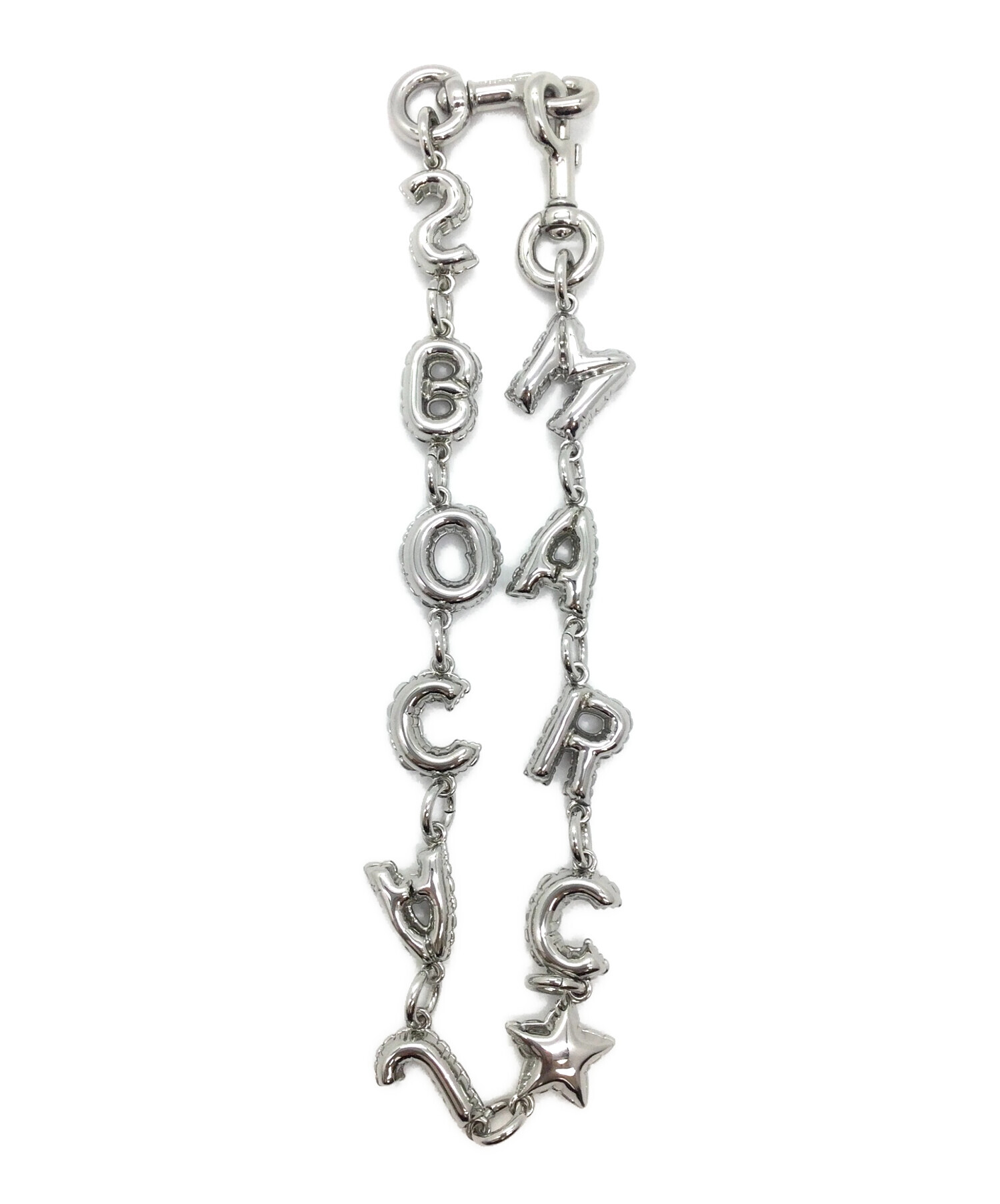 未使用 MARCJACOBS ザ ロゴ チェーン ストラップ チャーム シルバー 中古・古着通販】MARC JACOBS (マークジェイコブス) ショルダー