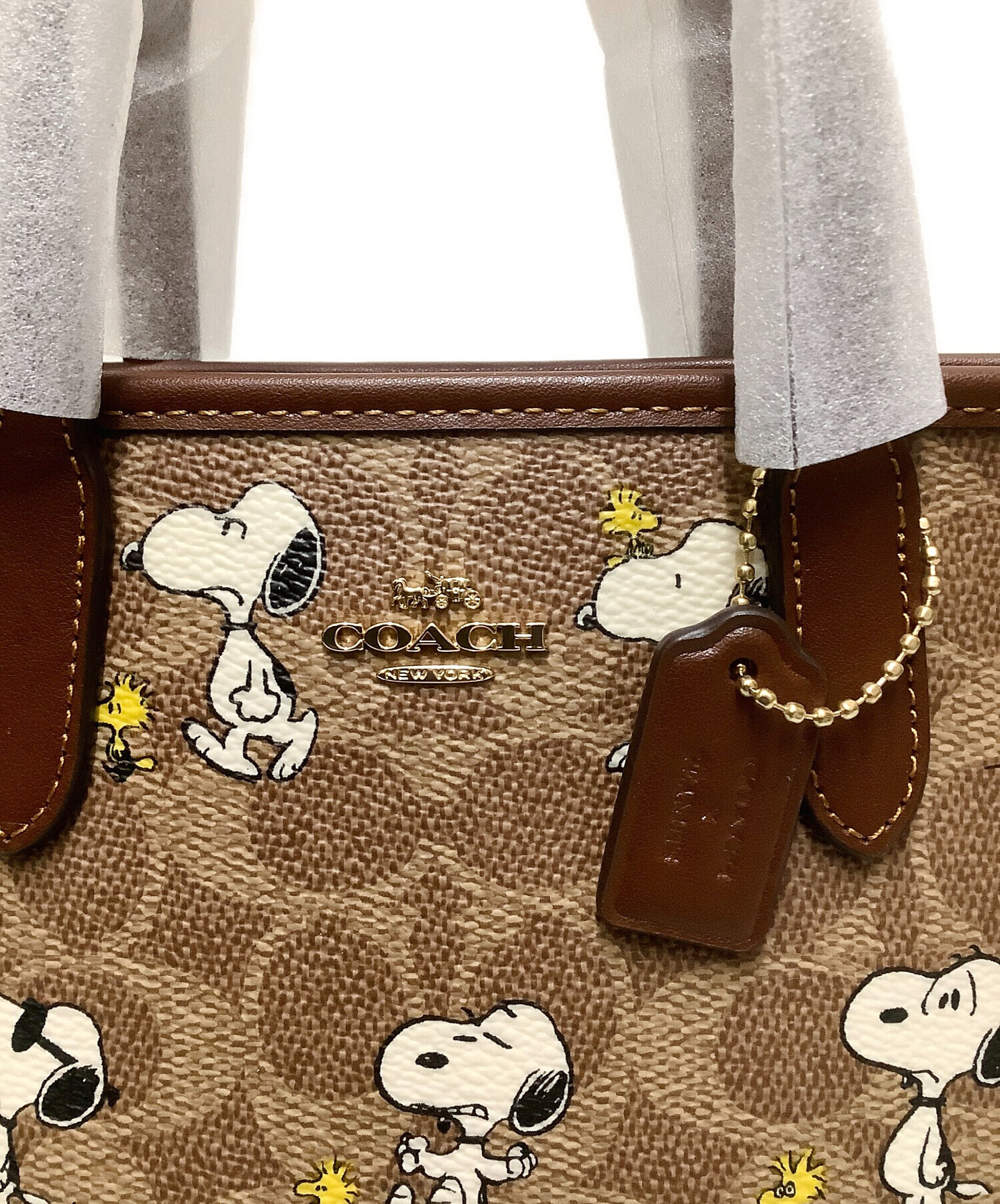 中古・古着通販】COACH (コーチ) PEANUTS (ピーナッツ) ミニ2WAYバッグ