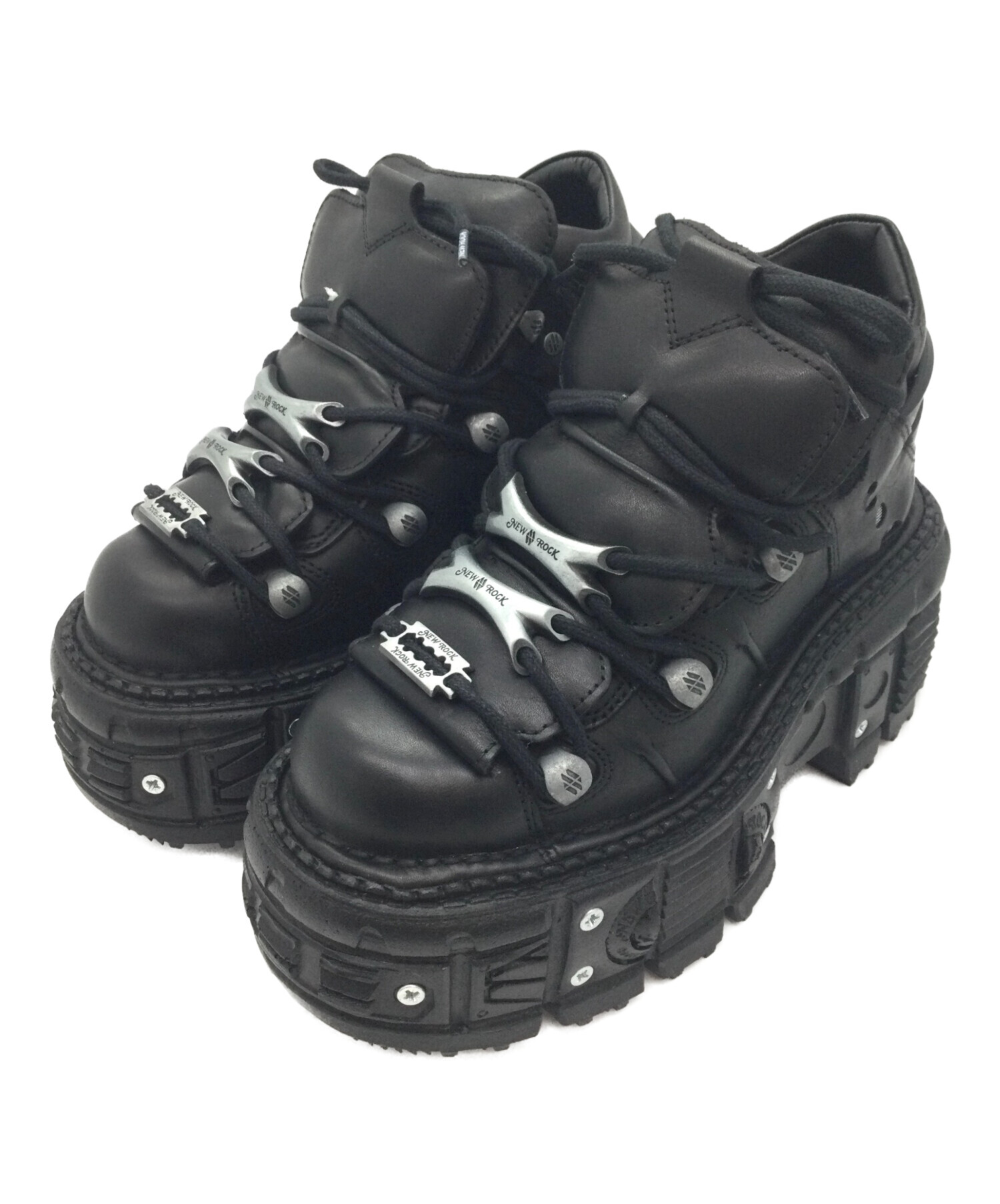 中古・古着通販】NEWROCK (ニューロック) 厚底ブーツ M-TANK106-C2