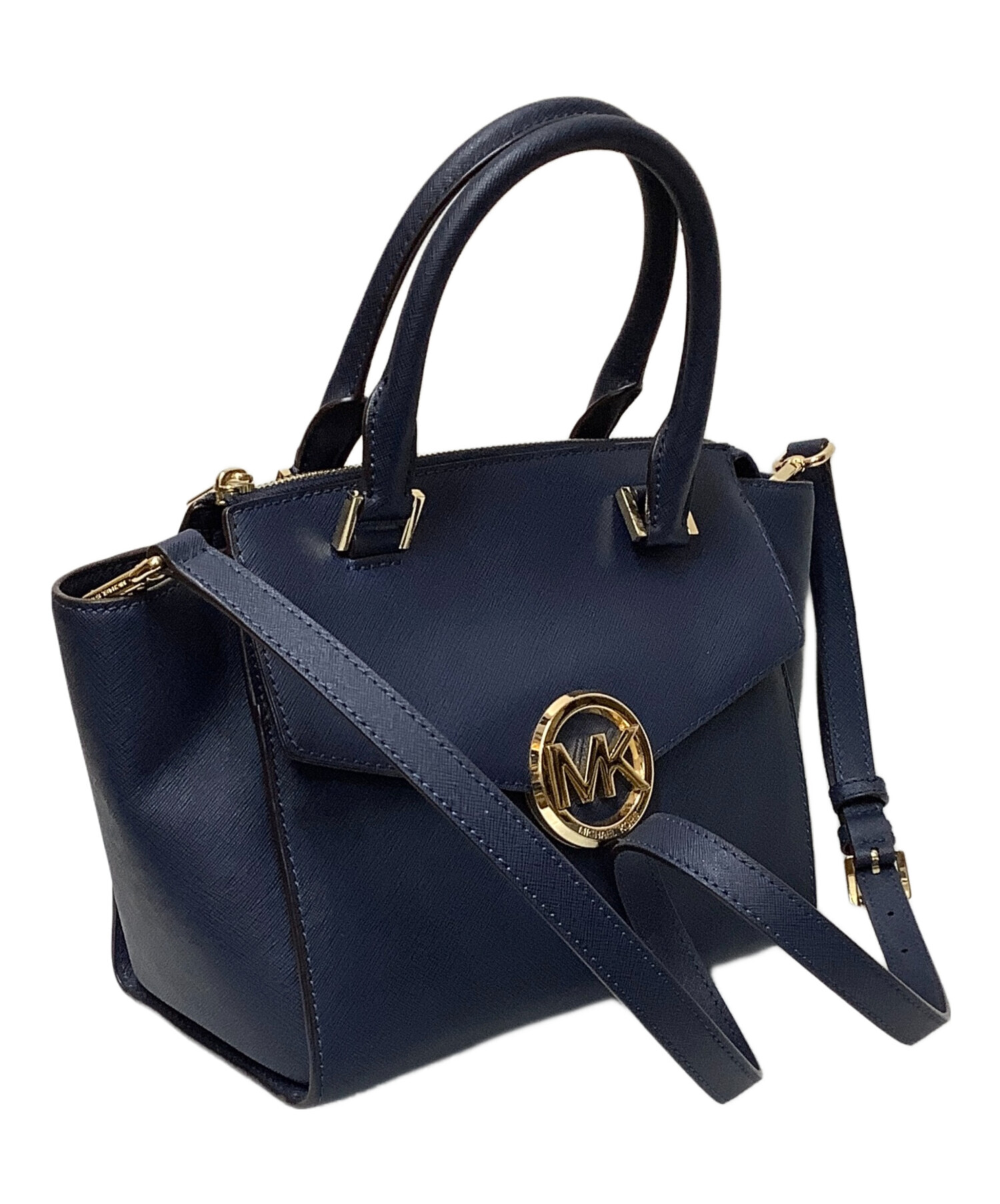 中古・古着通販】MICHAEL KORS (マイケルコース) 2WAYバッグ ネイビー