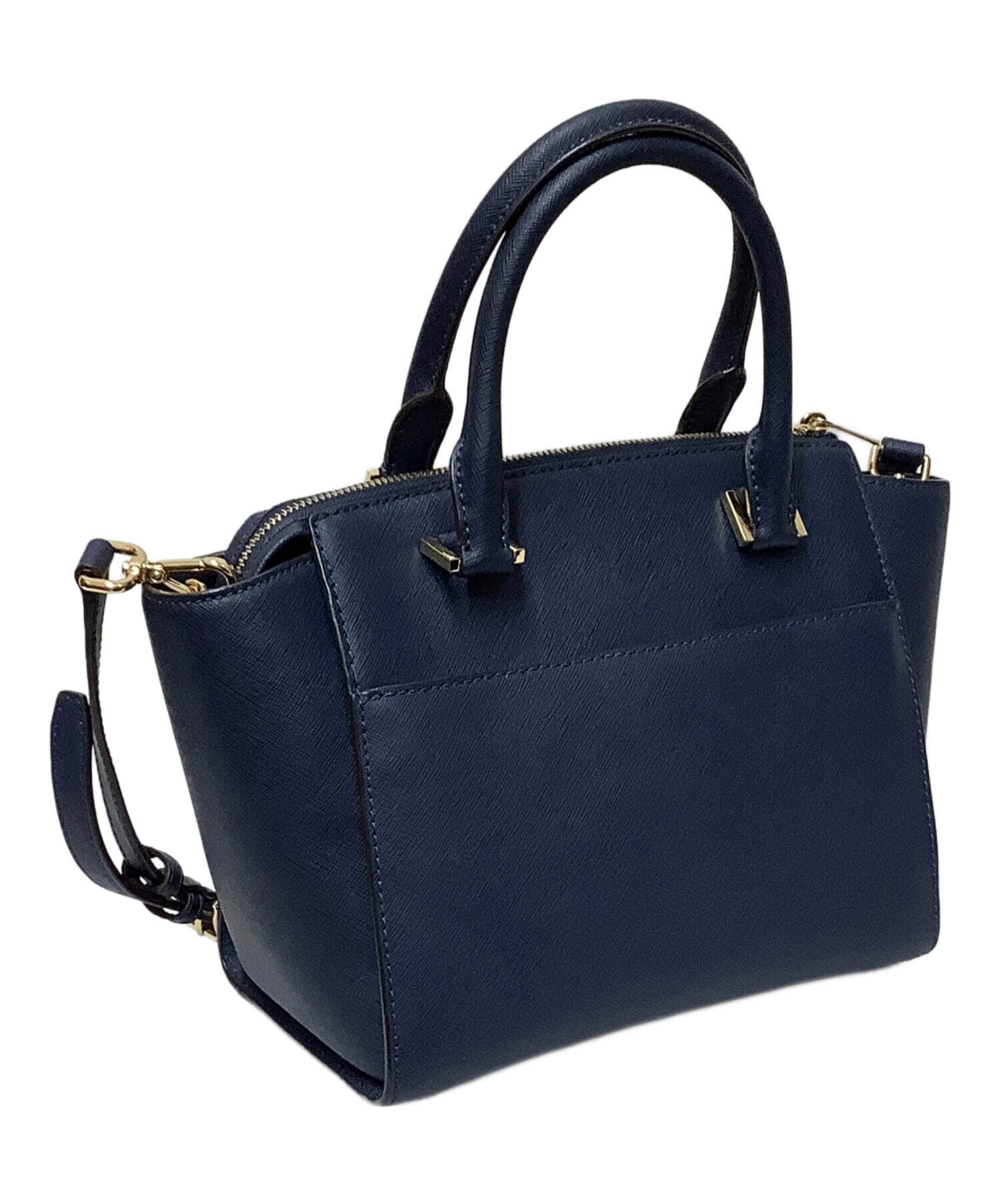 中古・古着通販】MICHAEL KORS (マイケルコース) 2WAYバッグ ネイビー 