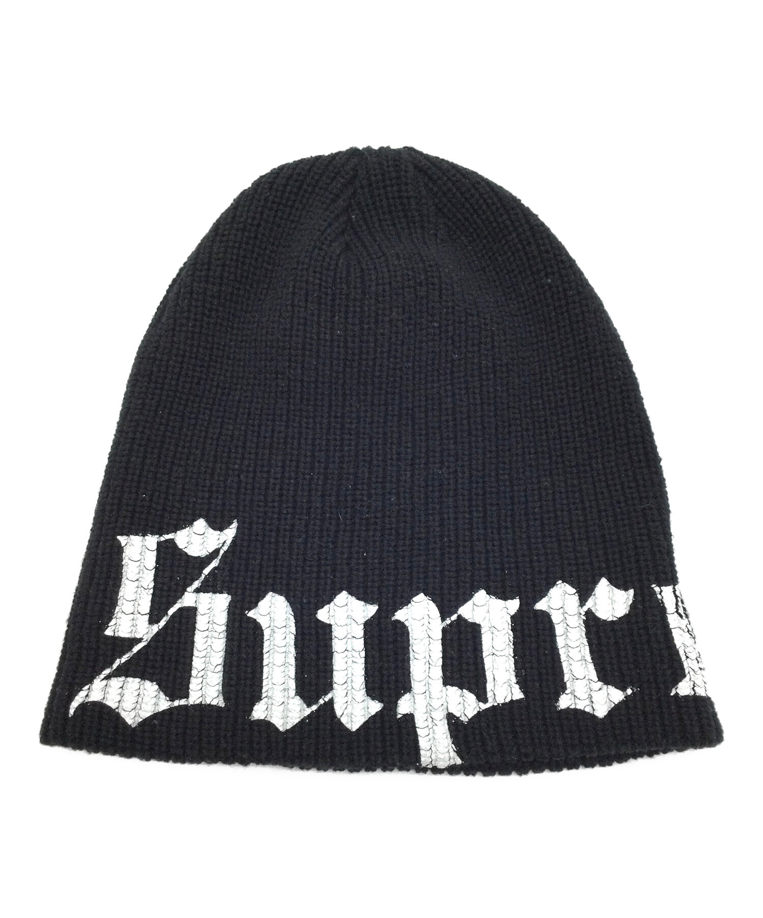 風*様 未使用20年前程購入supremeシュプリームニット帽 中古・古着通販】SUPREME (シュプリーム) ニット帽 ブラック｜ブランド