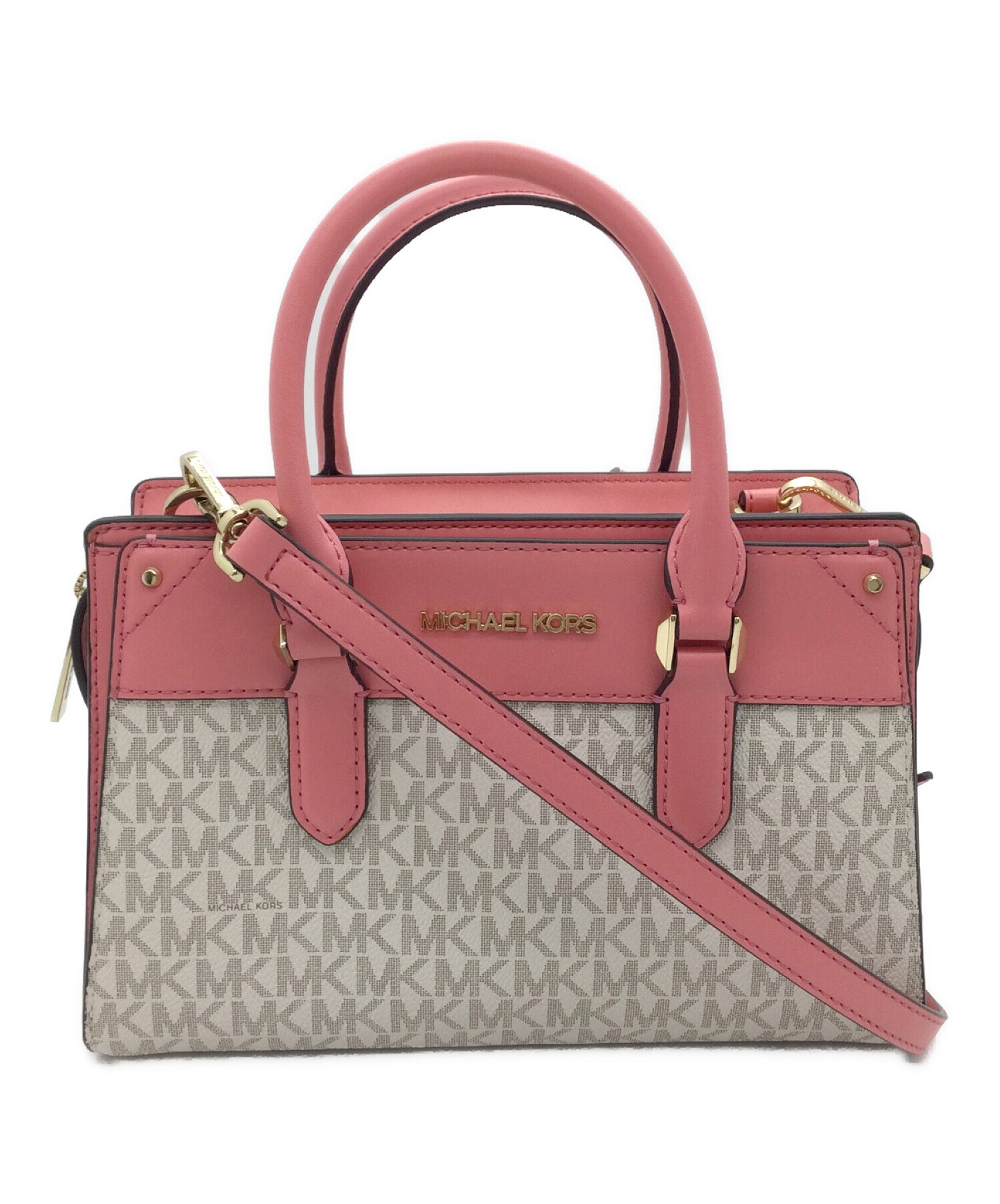 中古・古着通販】MICHAEL KORS (マイケルコース) 2WAYバッグ ピンク 
