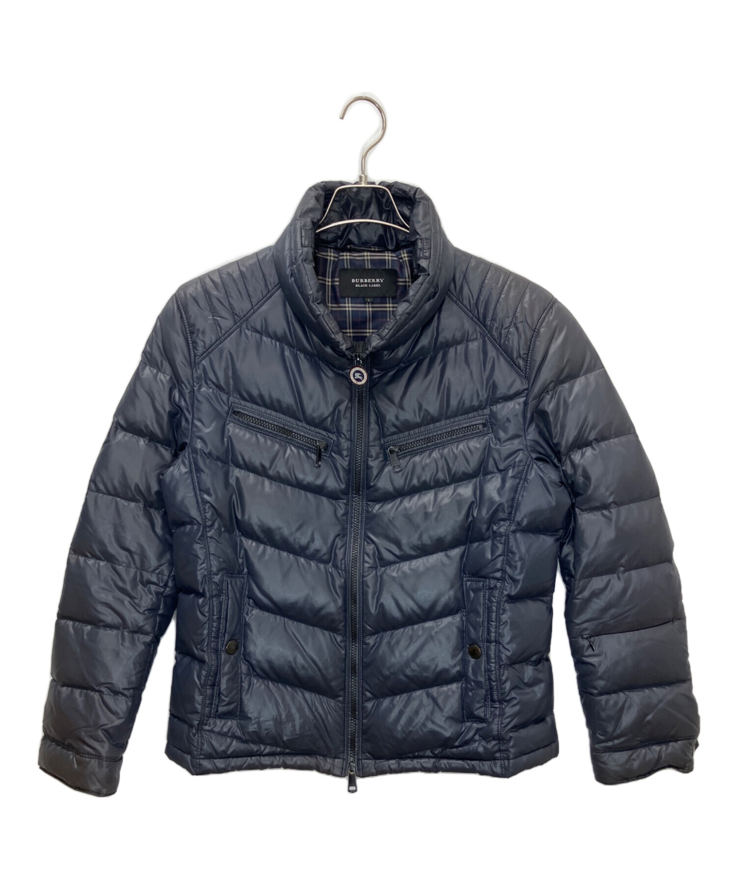 （交渉中）BURBERRY BLACK LABEL ネイビー　size L 中古・古着通販】BURBERRY BLACK LABEL (バーバリーブラックレーベル