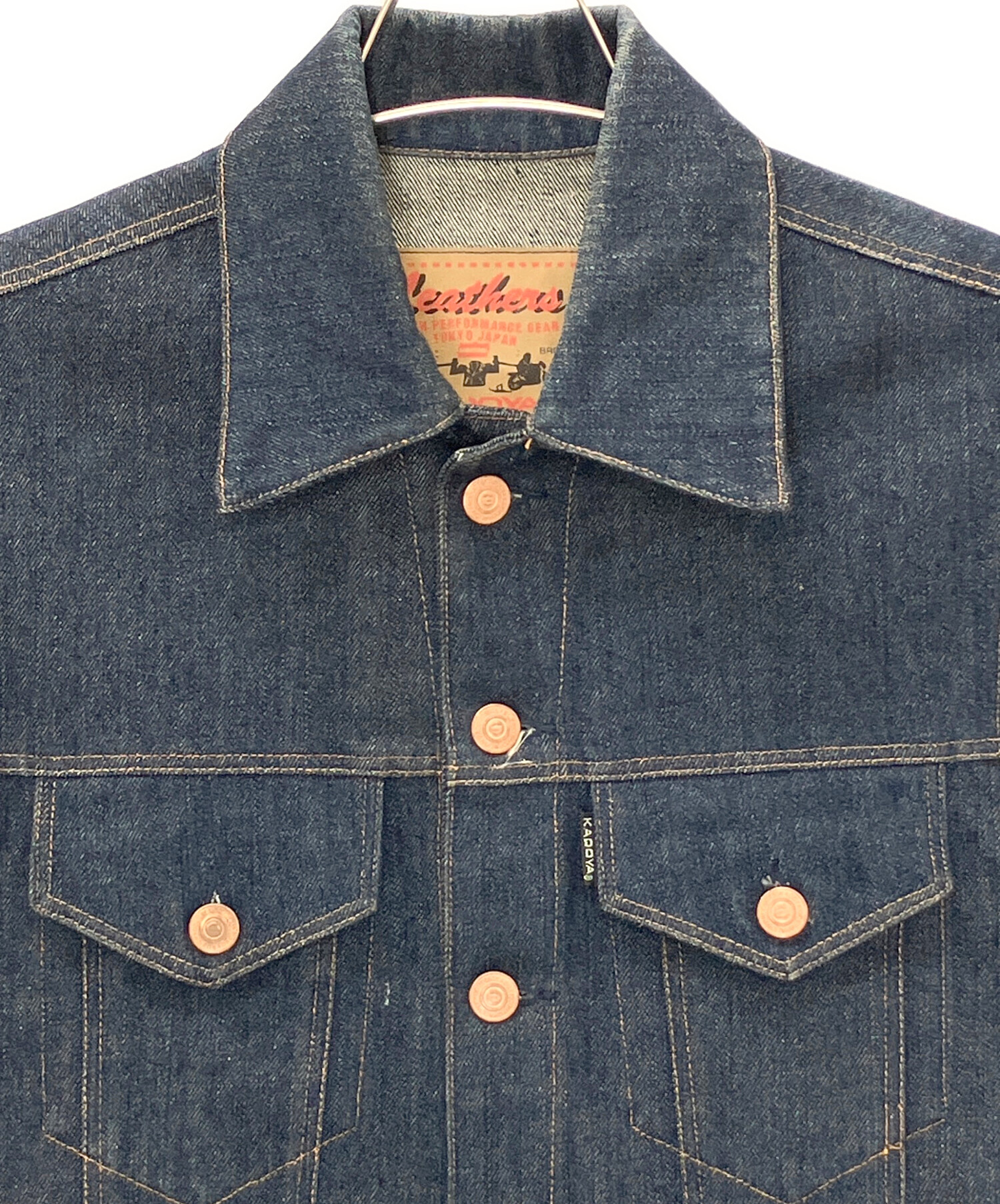 中古・古着通販】KADOYA (カドヤ) デニムベスト インディゴ サイズ:L