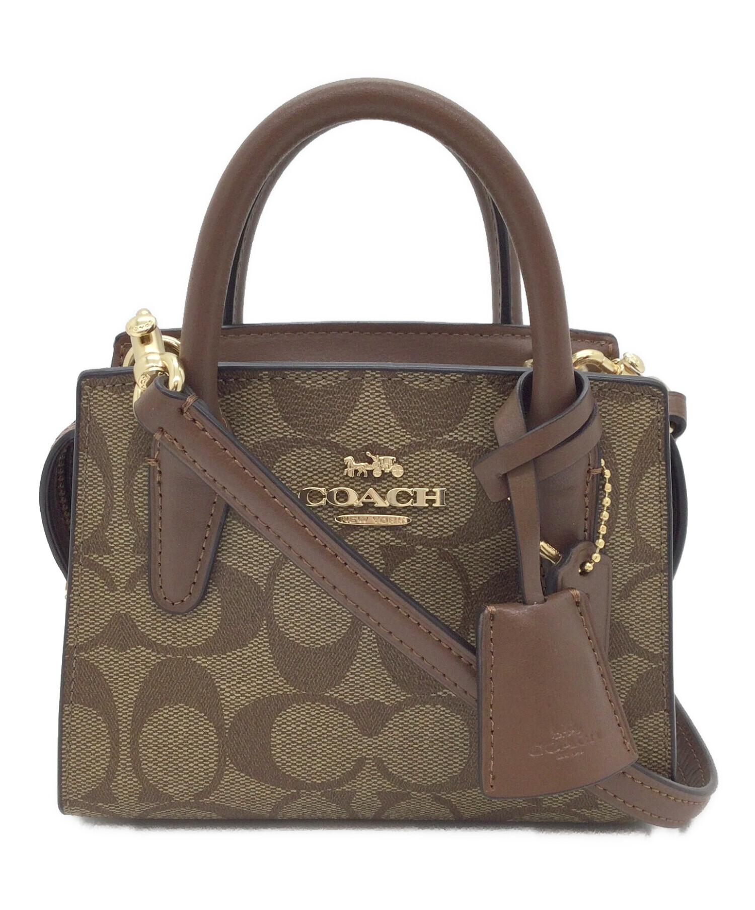 中古・古着通販】COACH (コーチ) ショルダーバッグ ブラウン｜ブランド