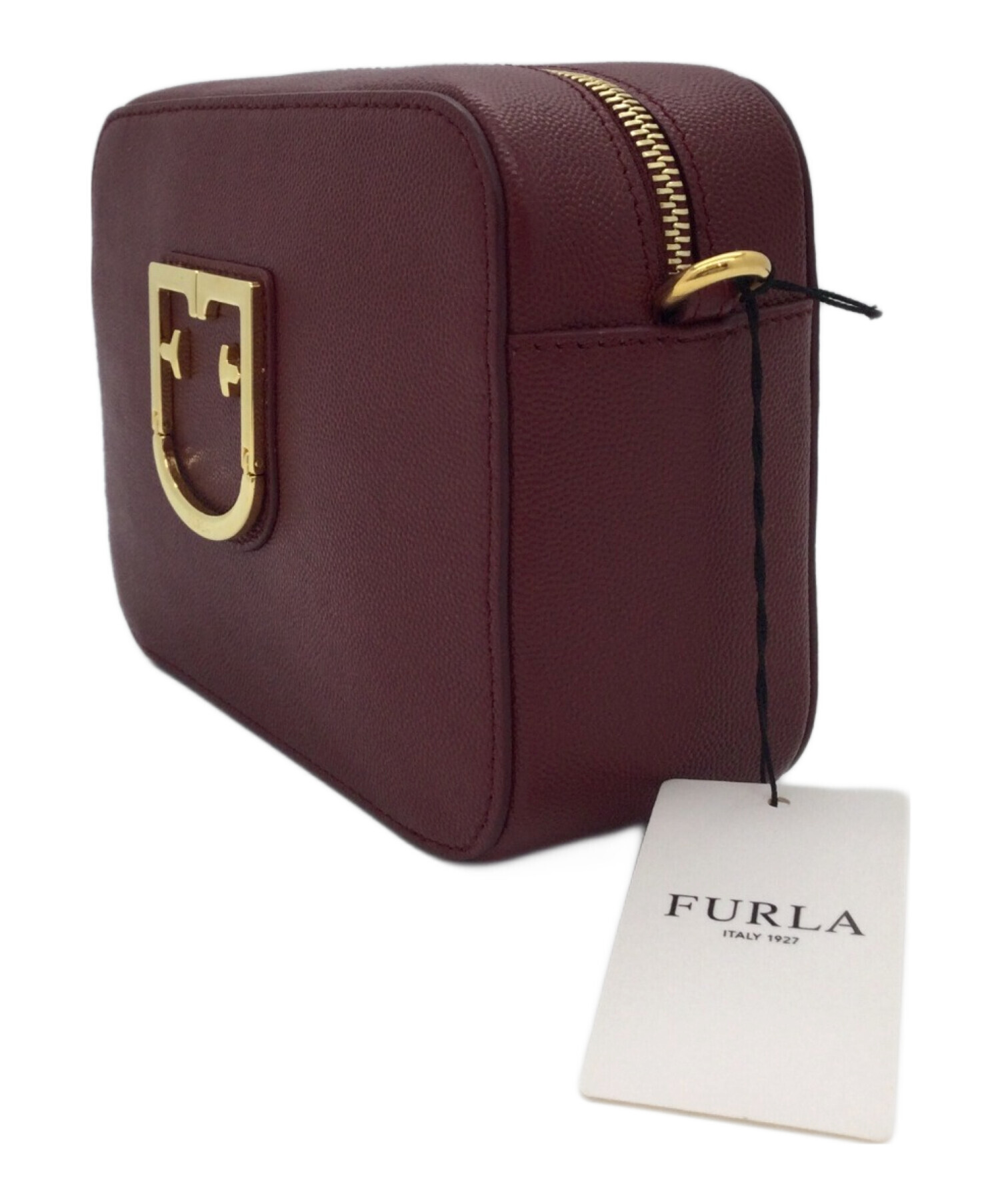 中古・古着通販】FURLA (フルラ) ショルダーバッグ ワインレッド 