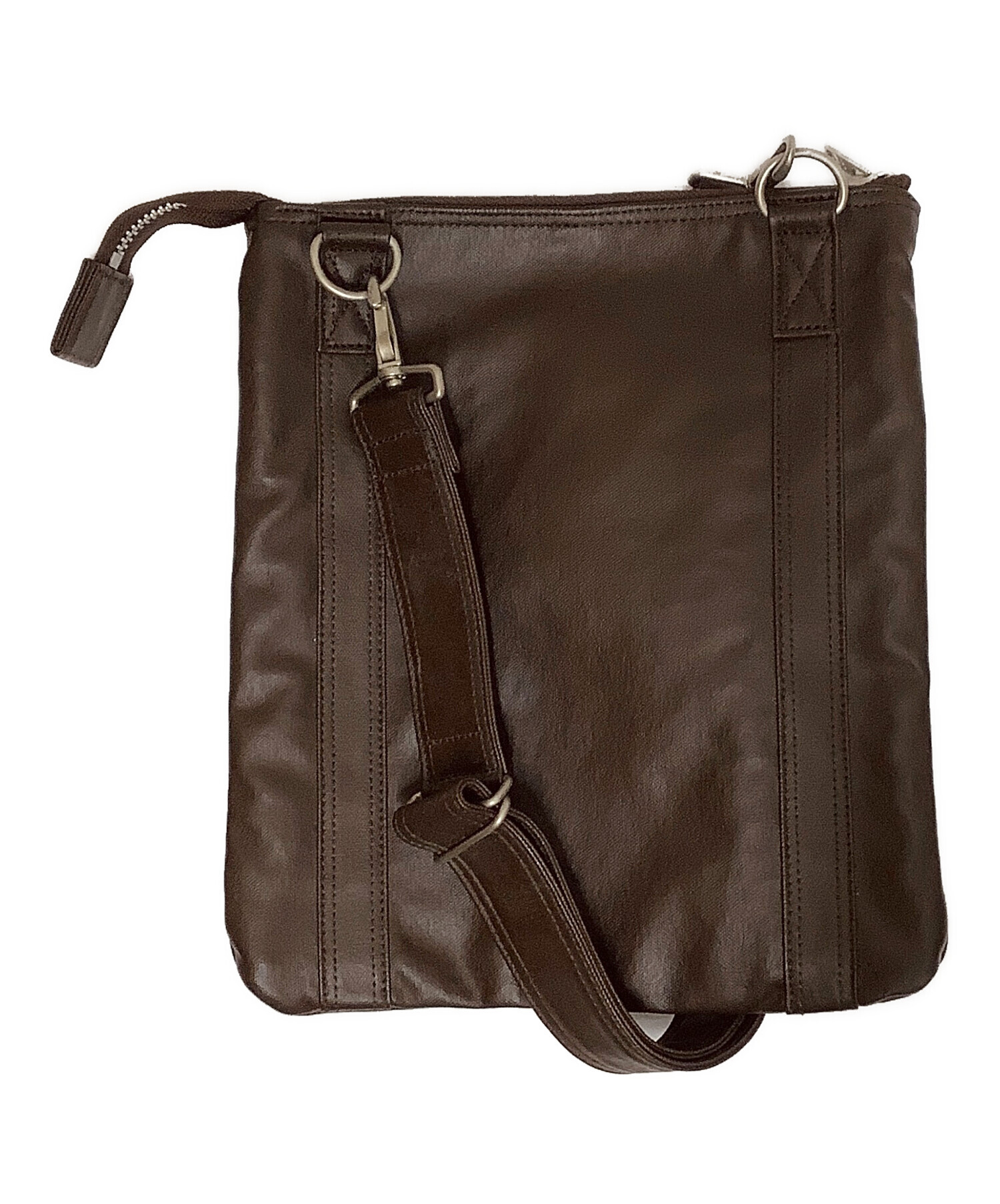 中古・古着通販】PORTER (ポーター) ショルダーバッグ ダークブラウン 