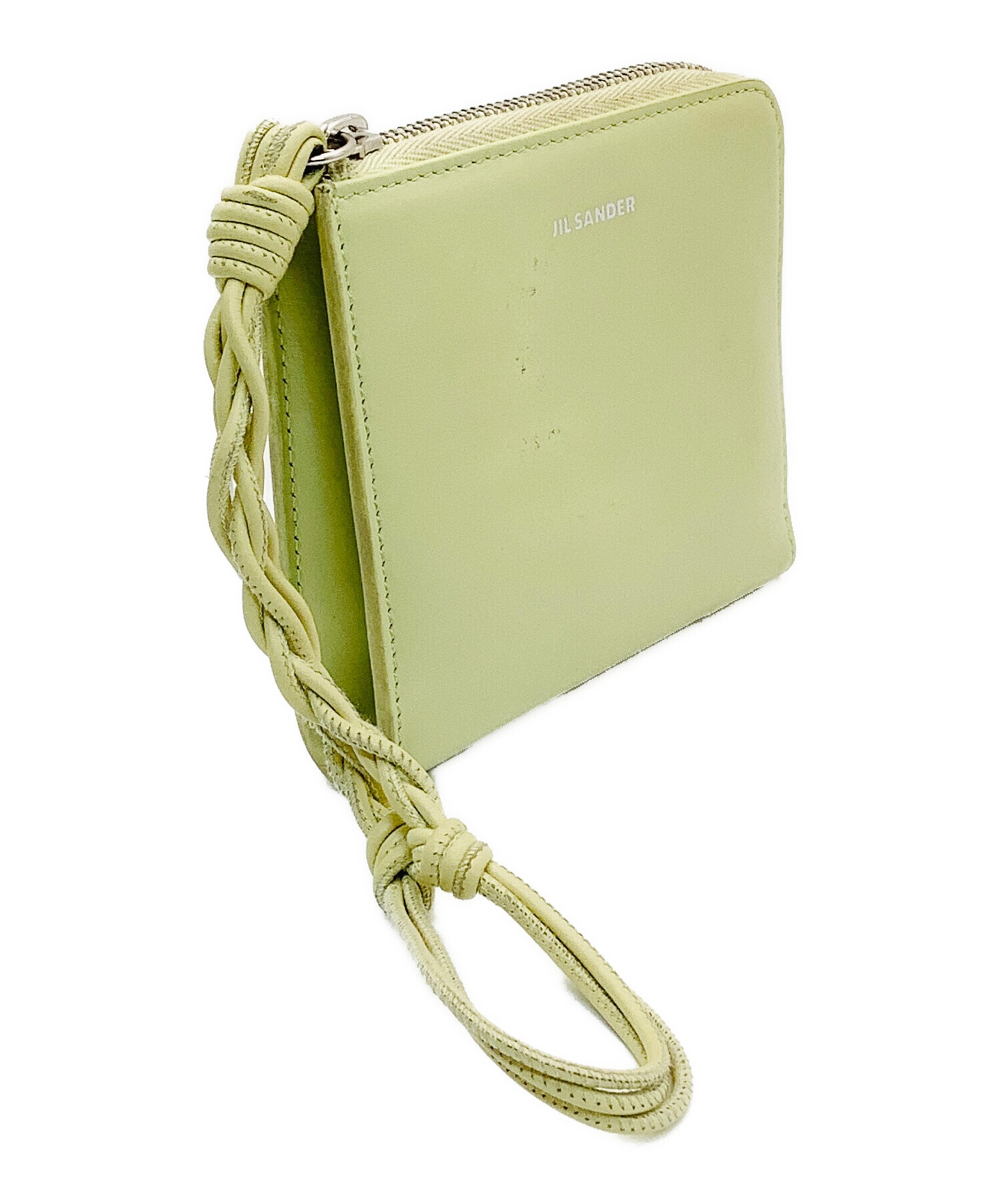 中古・古着通販】JIL SANDER (ジルサンダー) L字ファスナー財布 黄緑