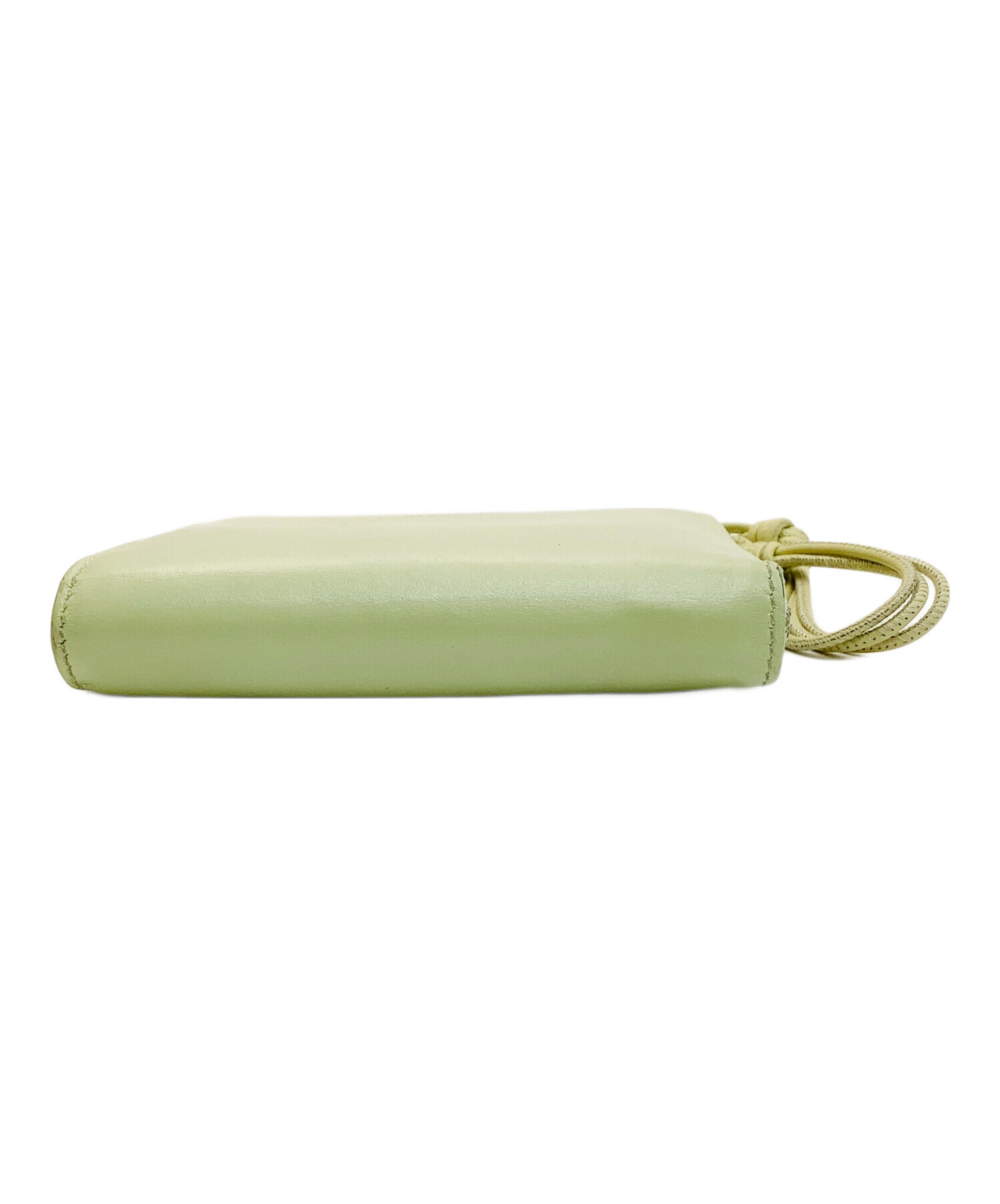 中古・古着通販】JIL SANDER (ジルサンダー) L字ファスナー財布 黄緑