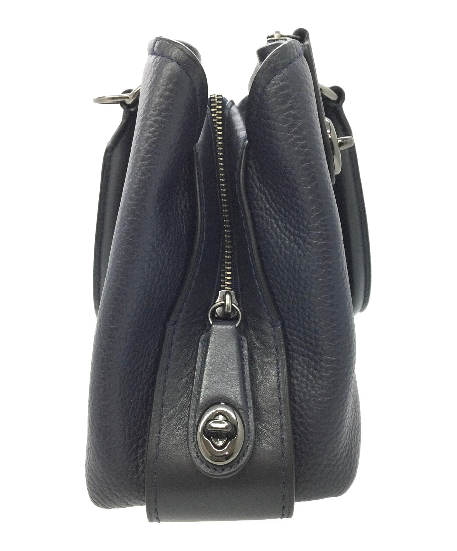 中古・古着通販】COACH (コーチ) 2WAYバッグ ネイビー｜ブランド・古着
