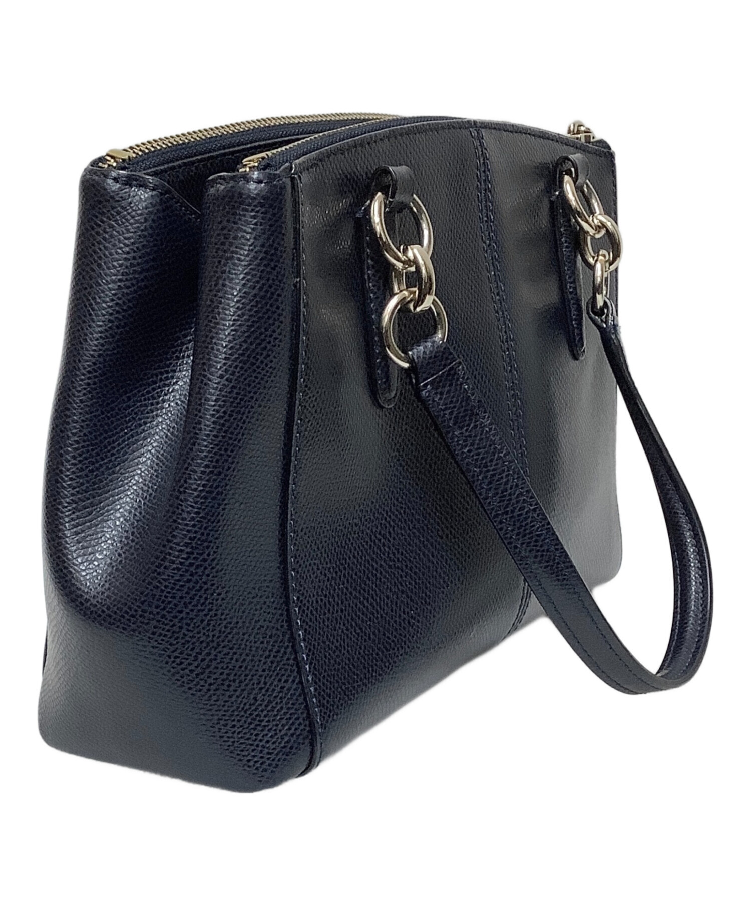 中古・古着通販】COACH (コーチ) 2WAYバッグ ネイビー｜ブランド・古着