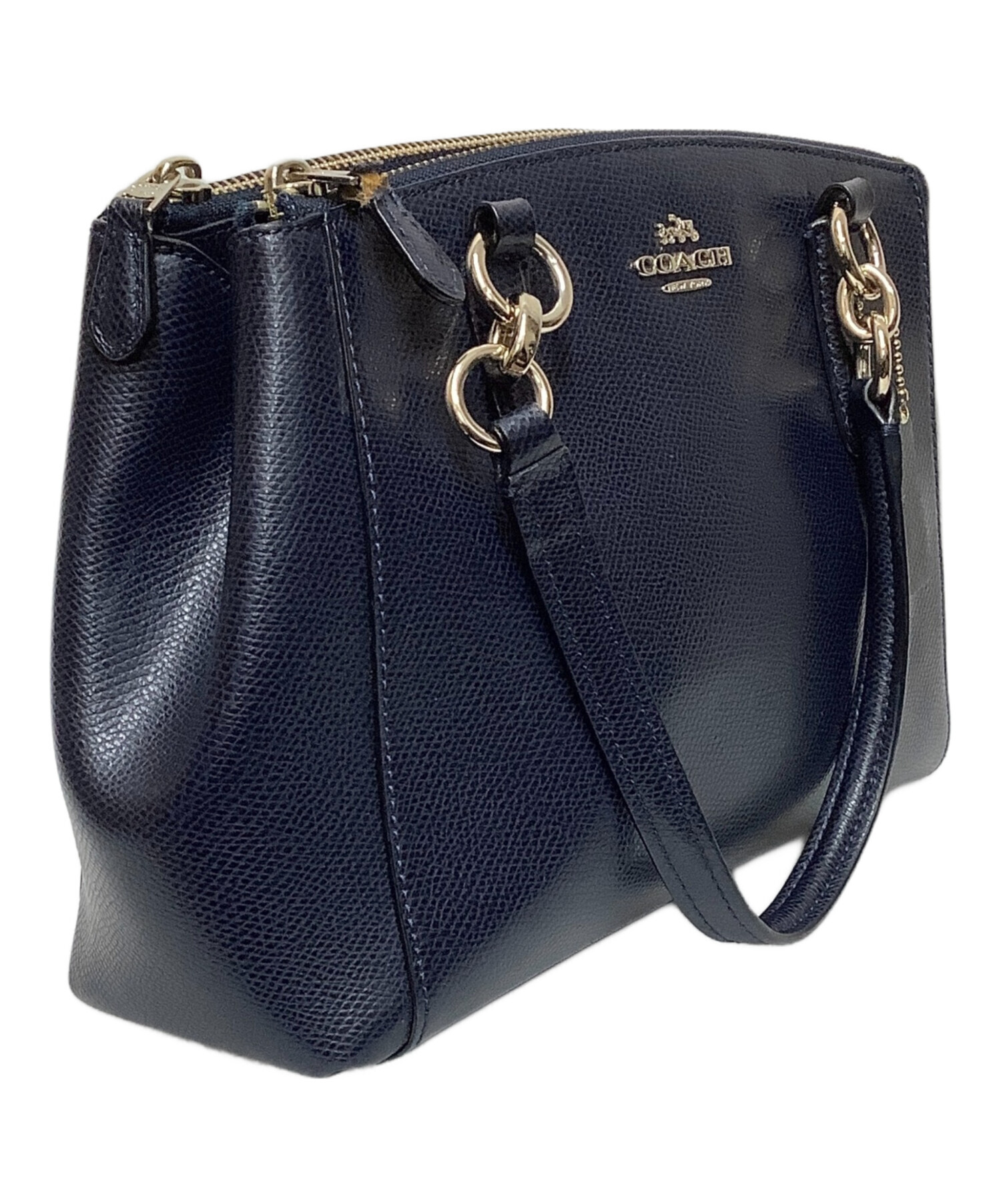 中古・古着通販】COACH (コーチ) 2WAYバッグ ネイビー｜ブランド・古着