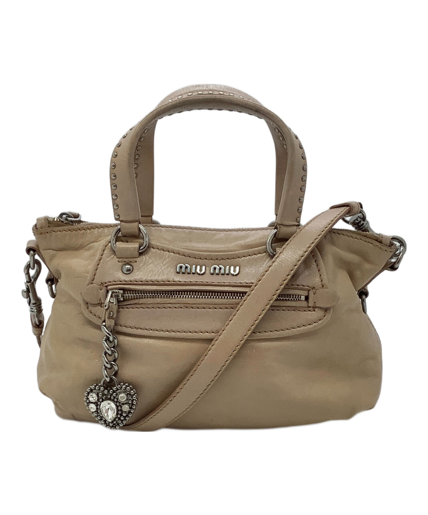 中古・古着通販】MIU MIU (ミュウミュウ) トートバッグ ベージュ