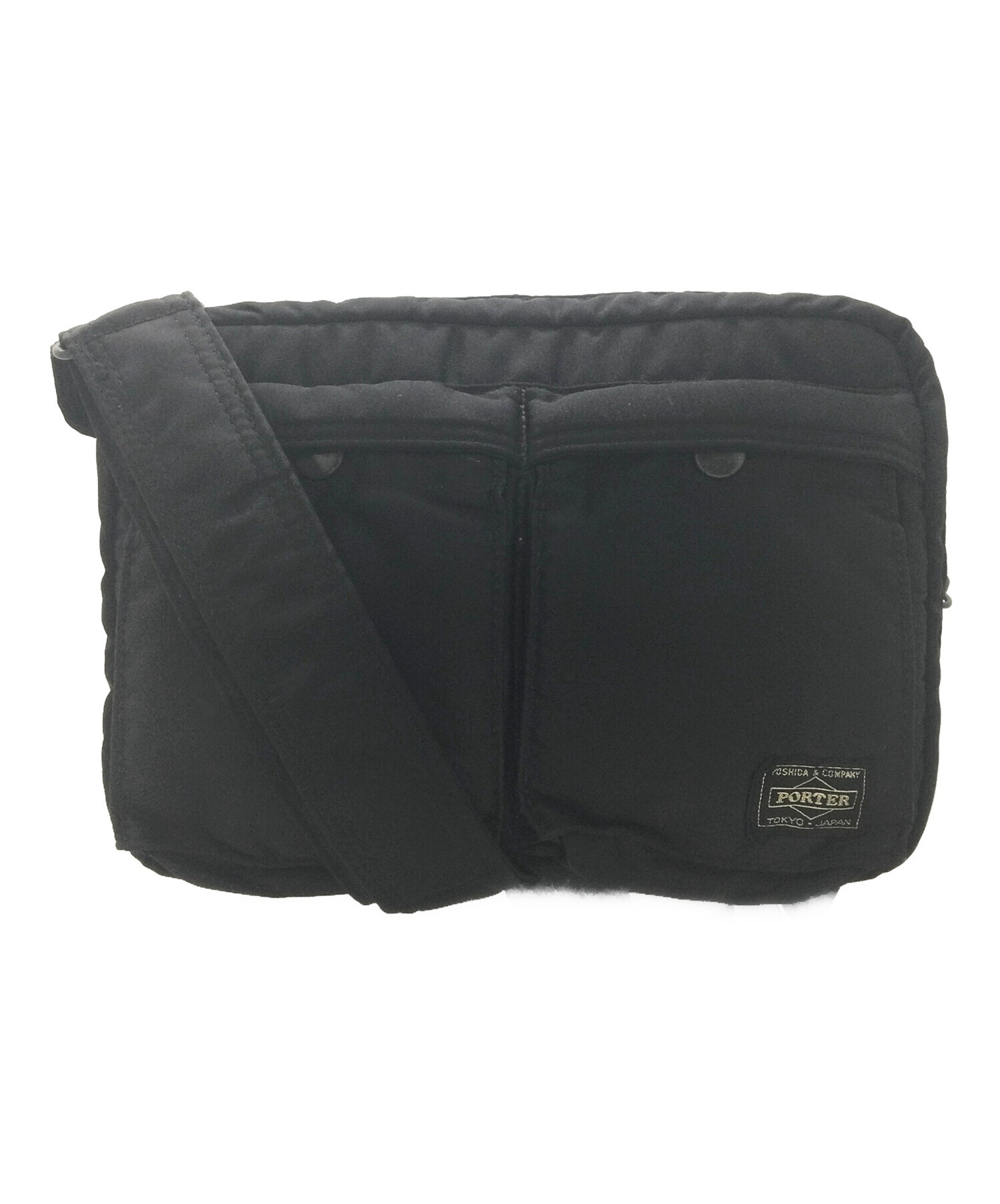 中古・古着通販】PORTER (ポーター) ショルダーバッグ ブラック 
