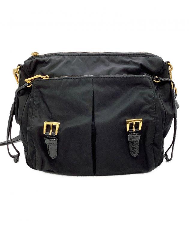 中古・古着通販】PRADA (プラダ) メッセンジャーバッグ ブラック