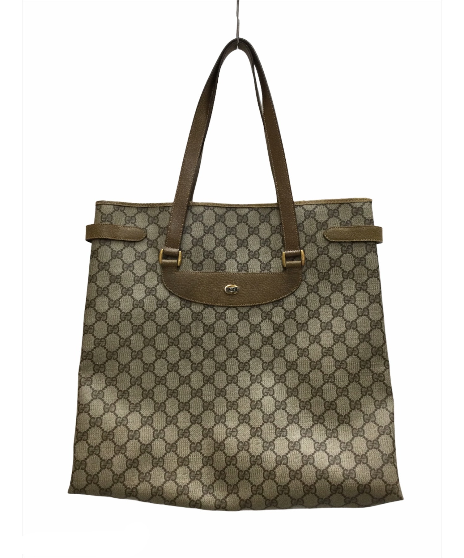中古・古着通販】GUCCI (グッチ) トートバッグ グレー OLD GUCCI 39.02 
