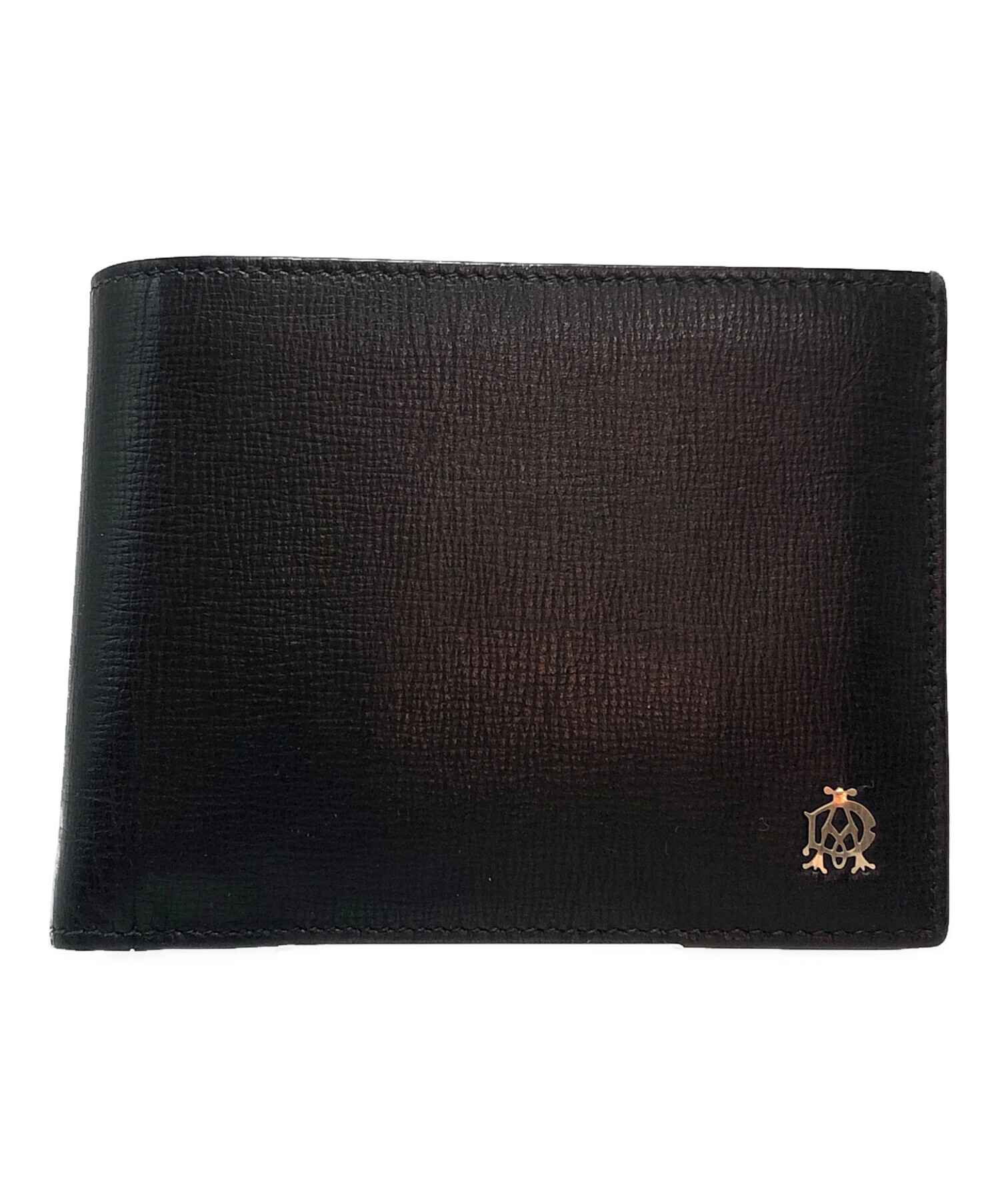 中古・古着通販】dunhill (ダンヒル) 2つ折り財布 ブラック｜ブランド 