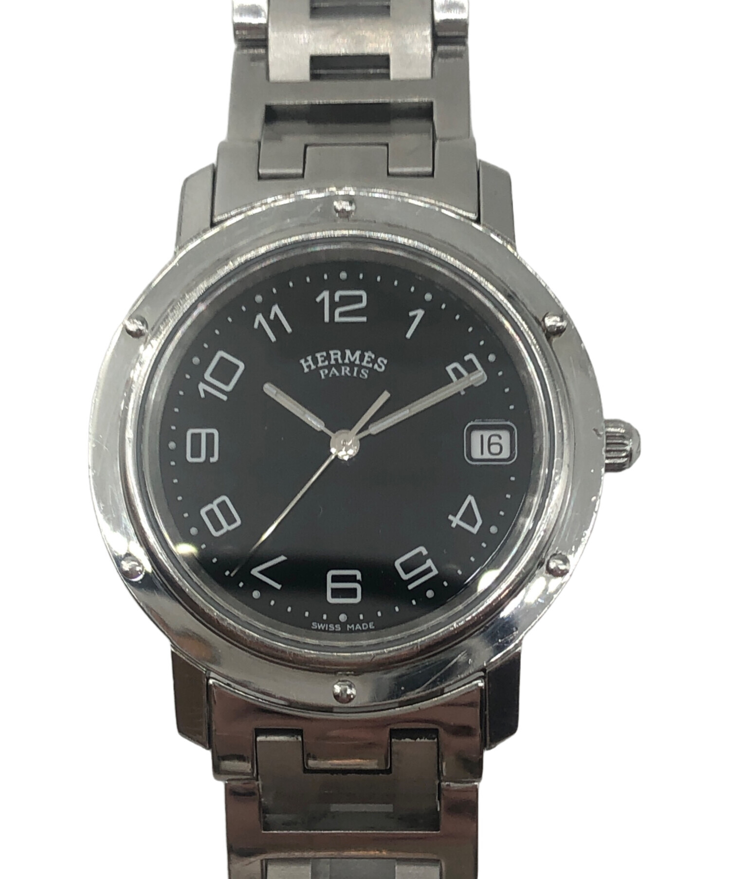 中古・古着通販】HERMES (エルメス) 腕時計 ブラック サイズ:18cm