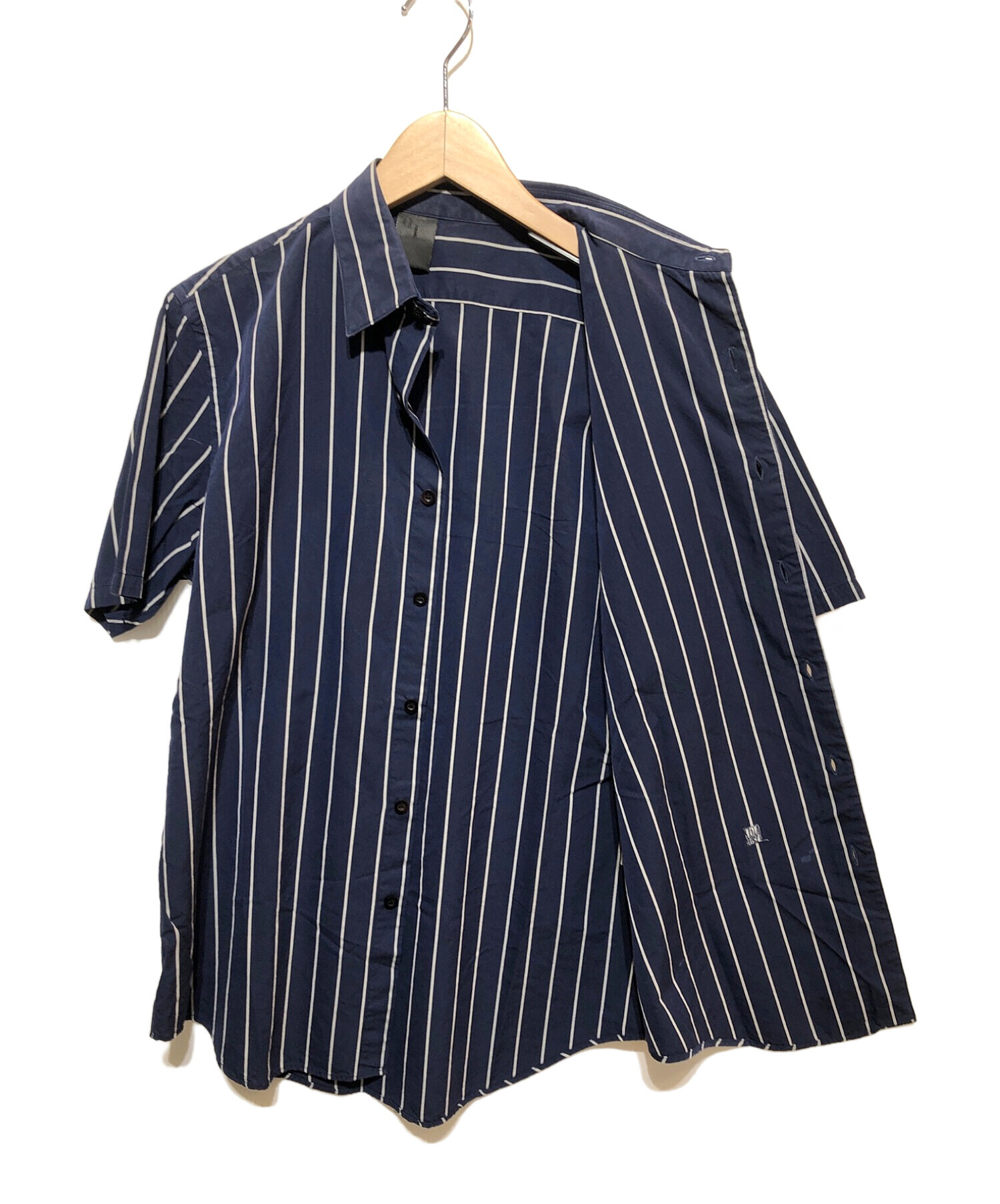 中古・古着通販】N.HOOLYWOOD (エヌ ハリウッド) 半袖シャツ ネイビー