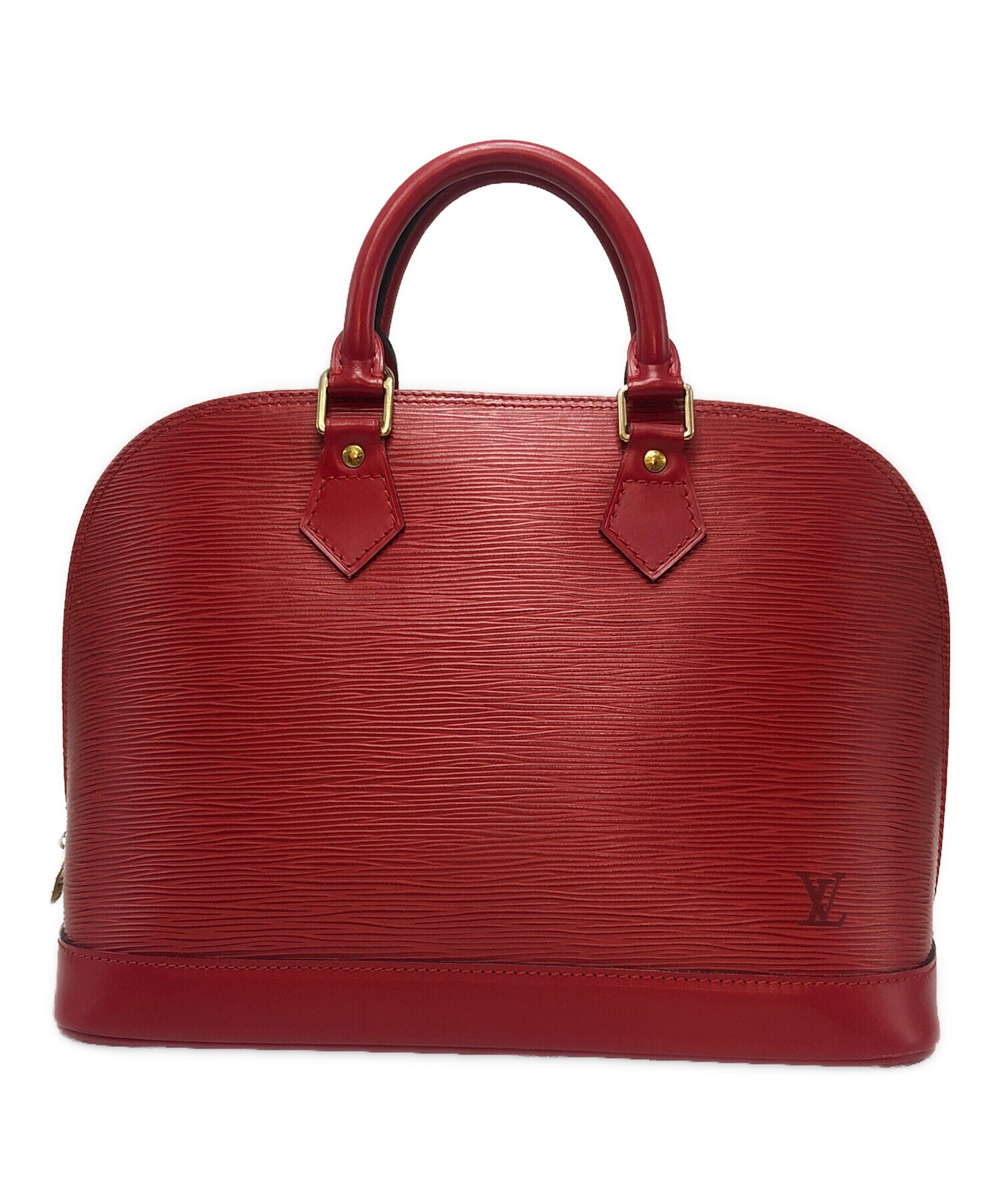 Louis Vuitton 赤 エピレザー ハンドバッグ 中古・古着通販】LOUIS VUITTON (ルイ ヴィトン) エピ アルマ レッド