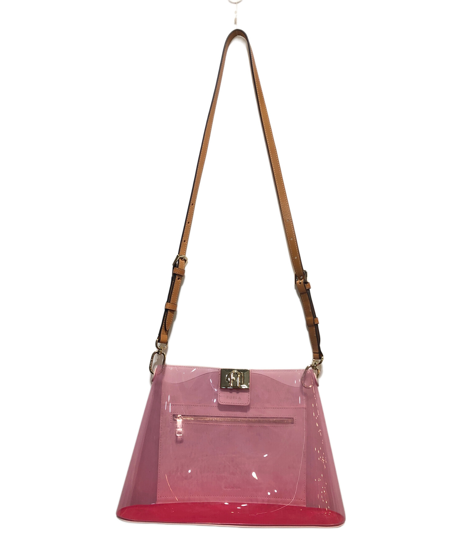 FURLA フルラ/レザーカメラバッグ ピンク/BARXABR HSF000/B4L**/Aランク/37【中古】 FURLA - FURLA フルラ/レザーカメラバッグ ピンク/BARXABR HSF000/B4L