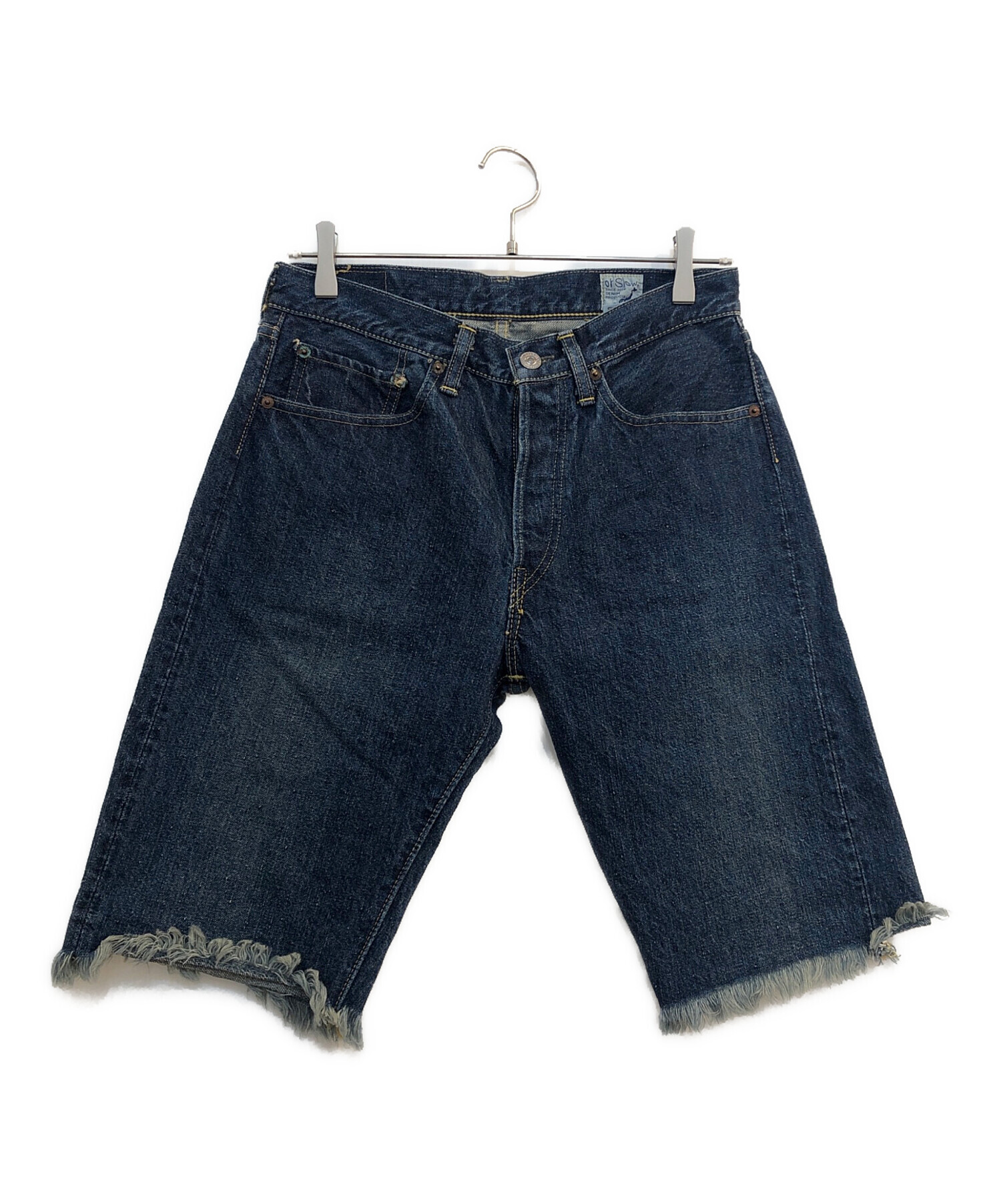 中古・古着通販】orSlow (オアスロウ) デニムハーフパンツ インディゴ 